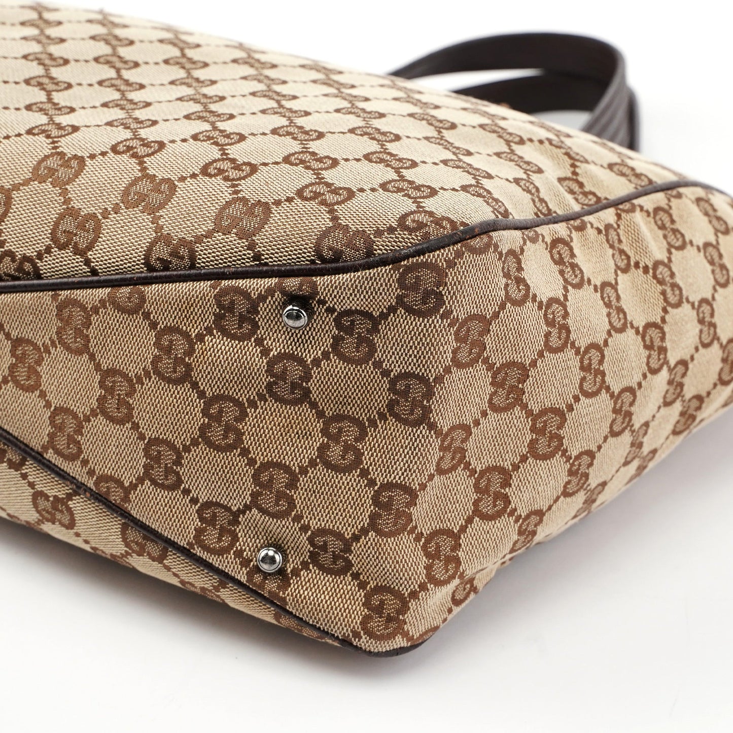Beige Brown GG Tote Bag