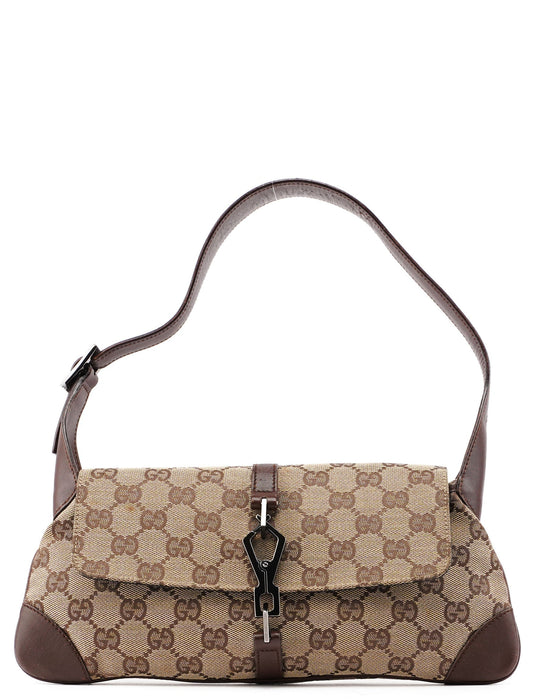 Beige Brown Jackie Shoulder Bag