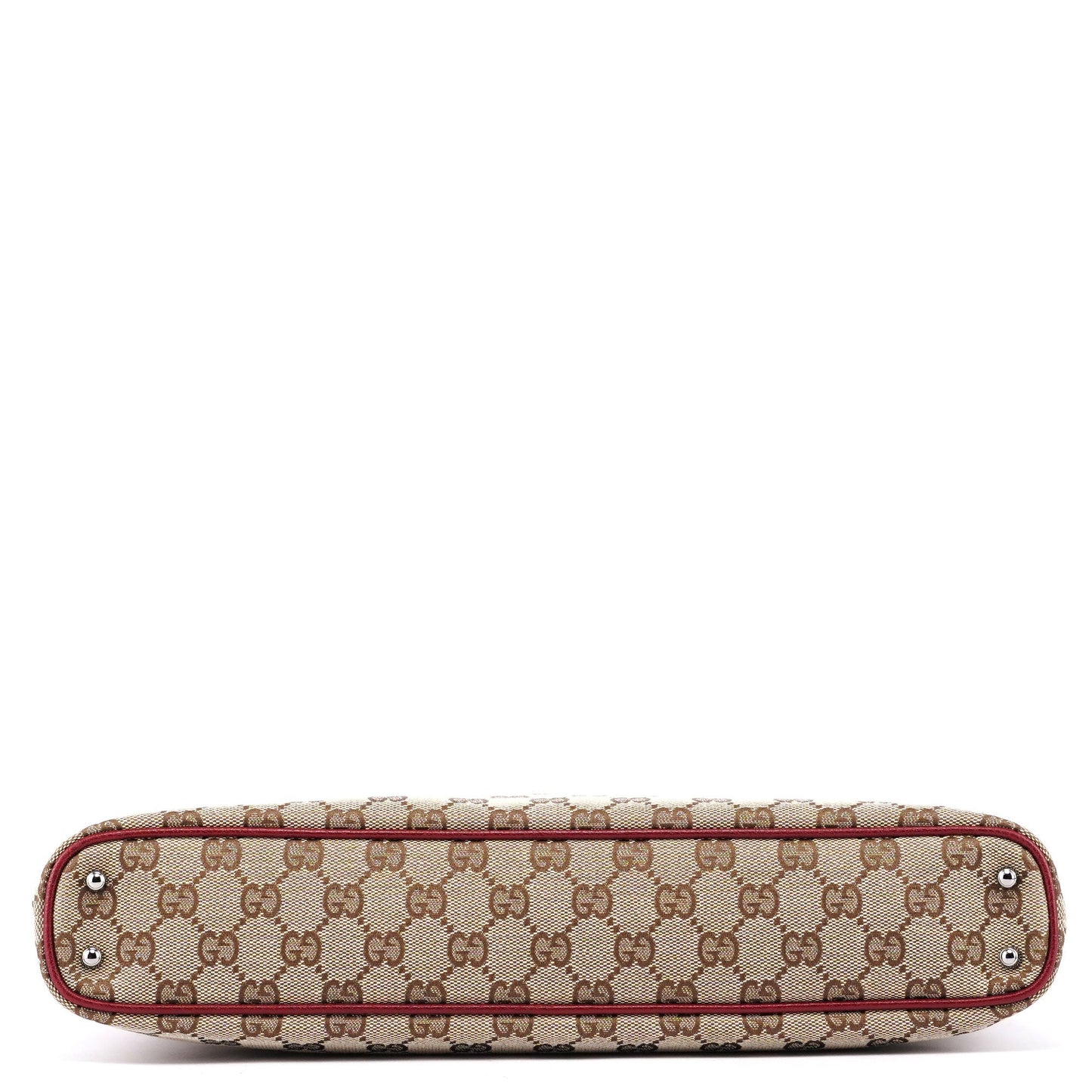 Beige Burgundy GG Tote Bag