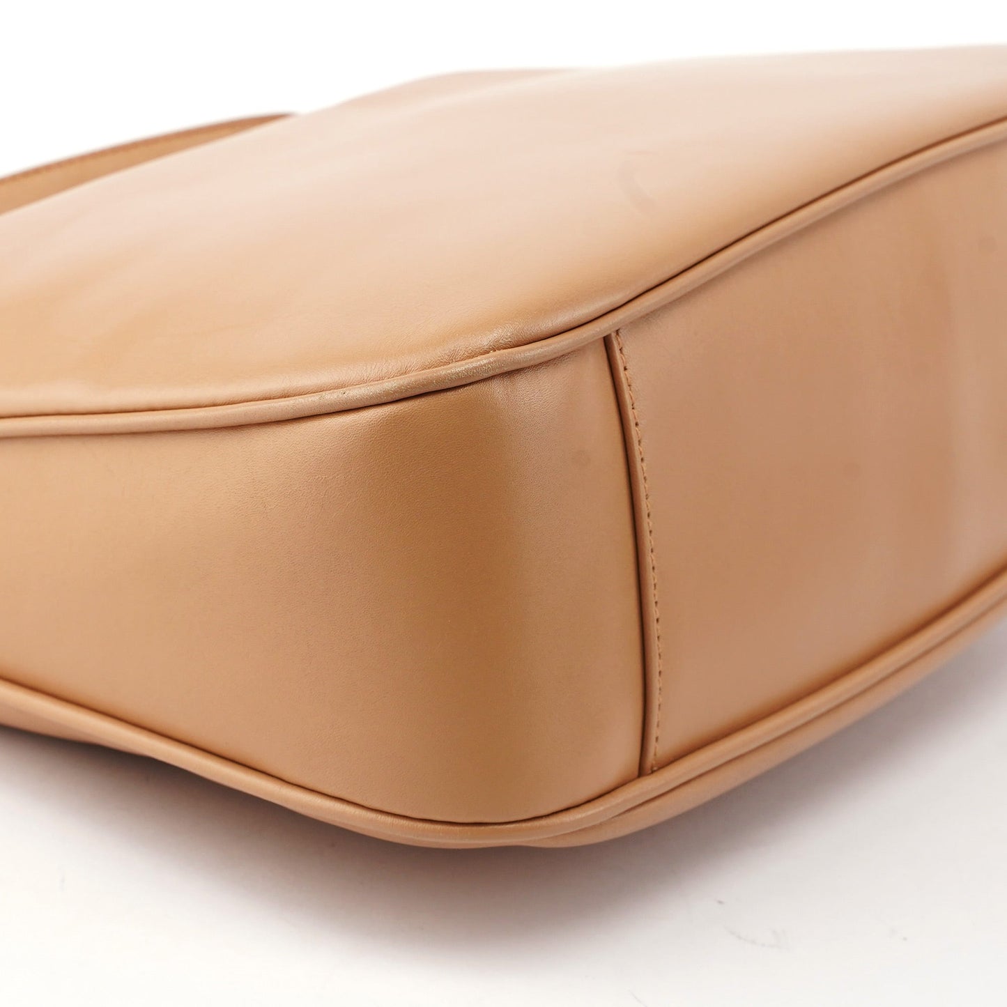 Beige Calfskin Bamboo 2-Way Bag