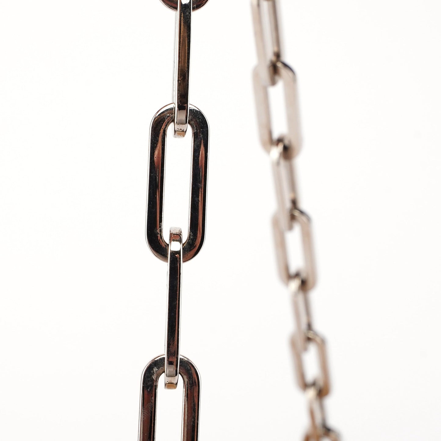 Beige Calfskin Chain Shoulder Bag