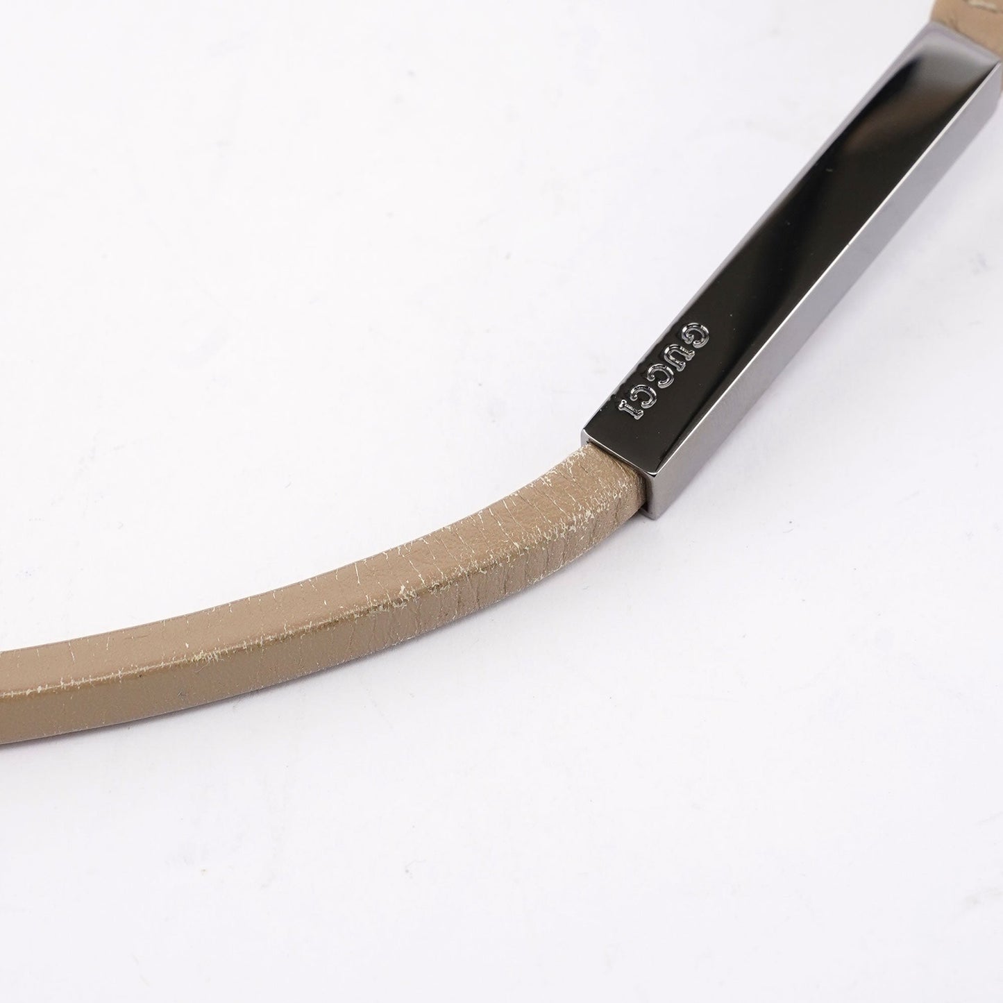 Beige Calfskin Hobo Shoulder Bag