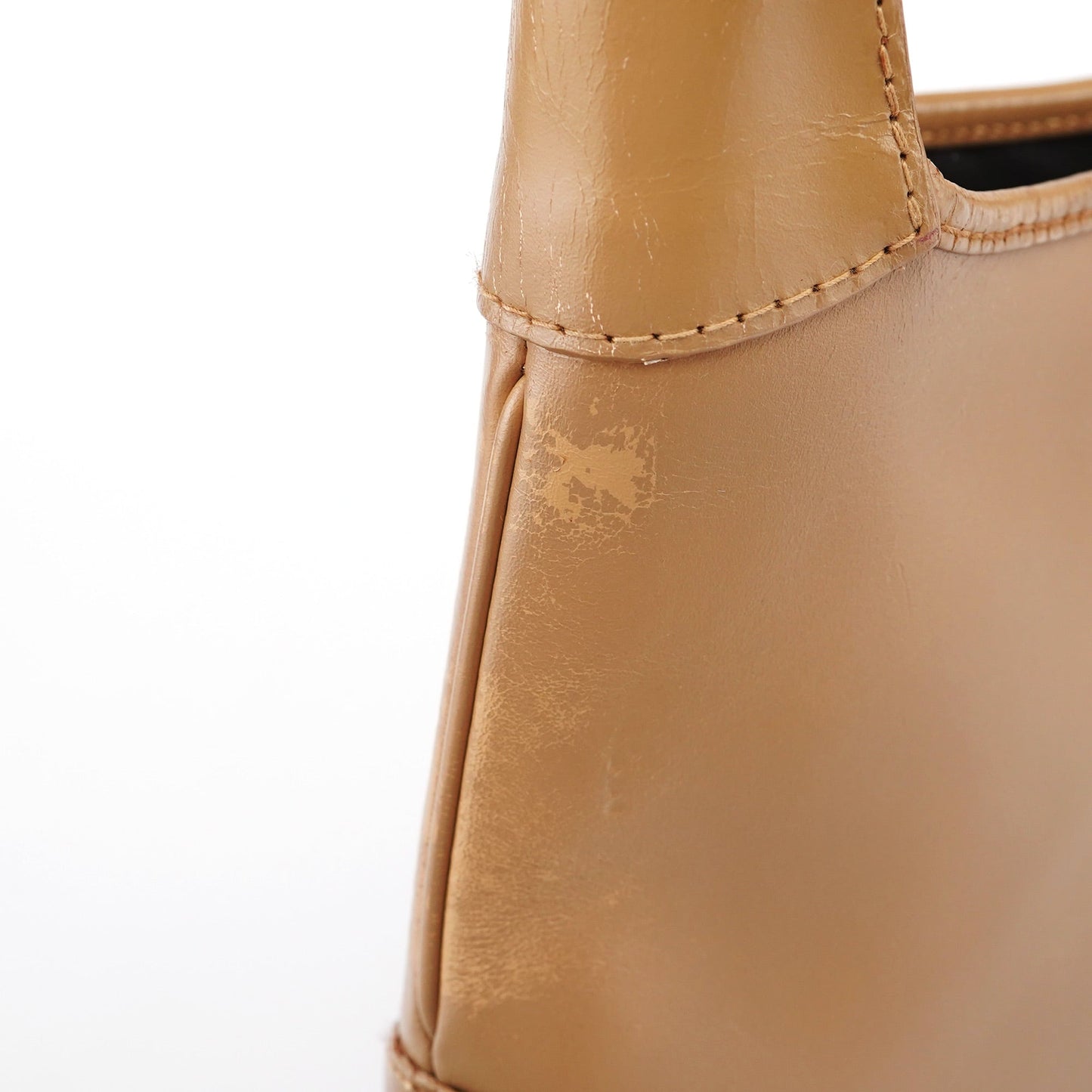 Beige Calfskin Jackie Shoulder Bag