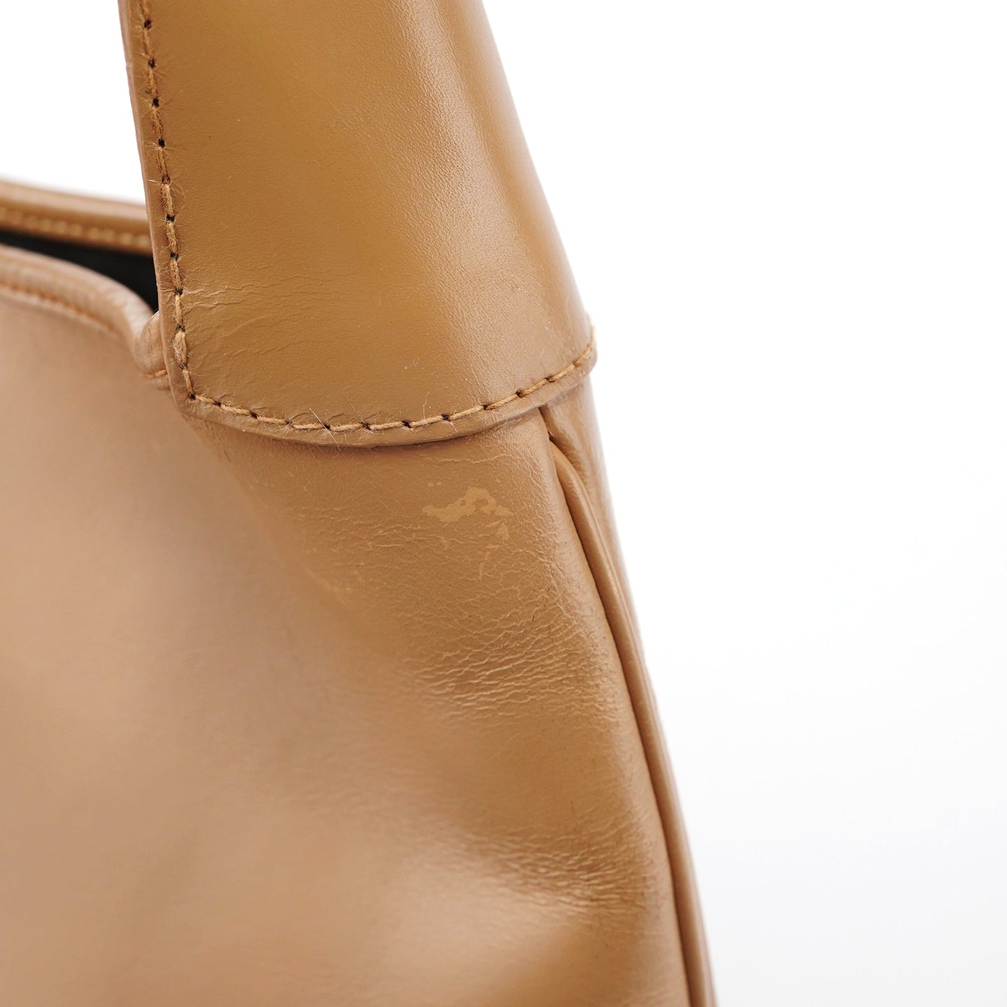 Beige Calfskin Jackie Shoulder Bag