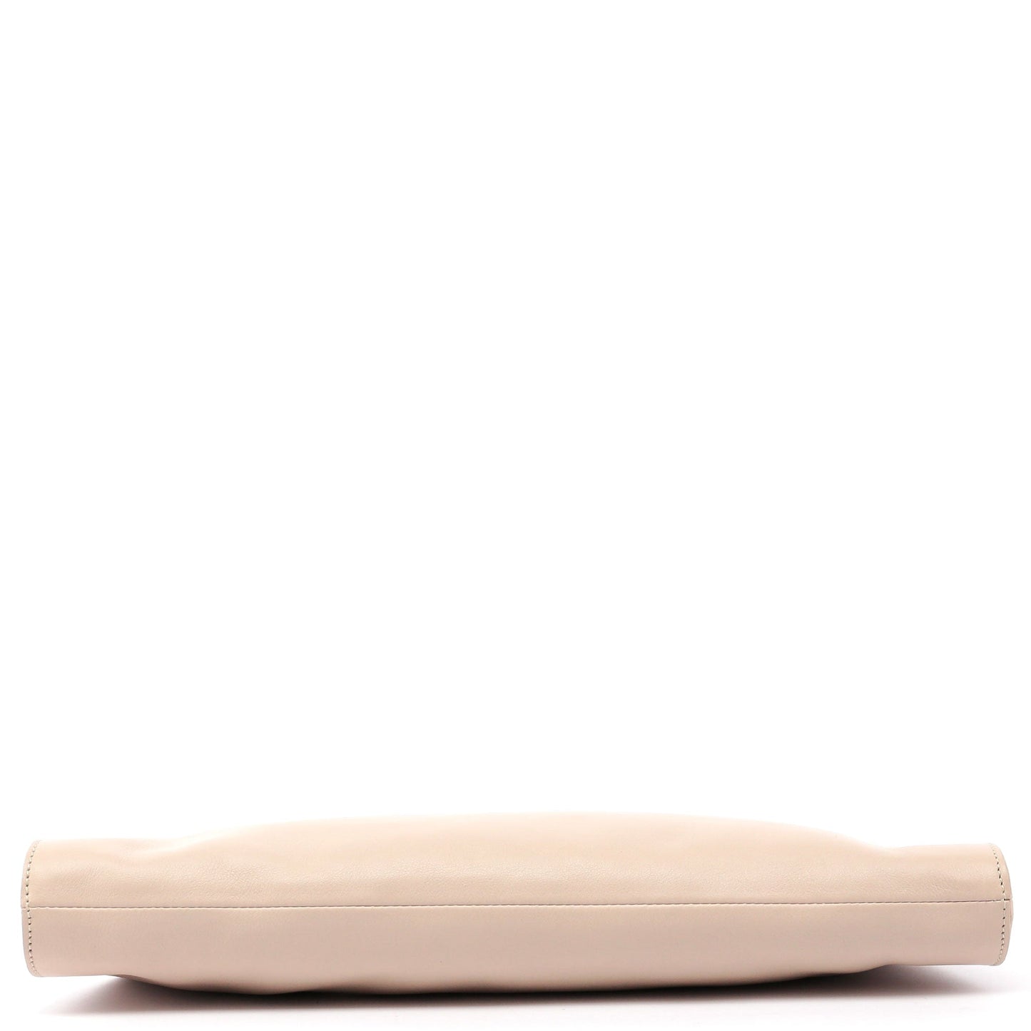 Beige Calfskin Shoulder Bag