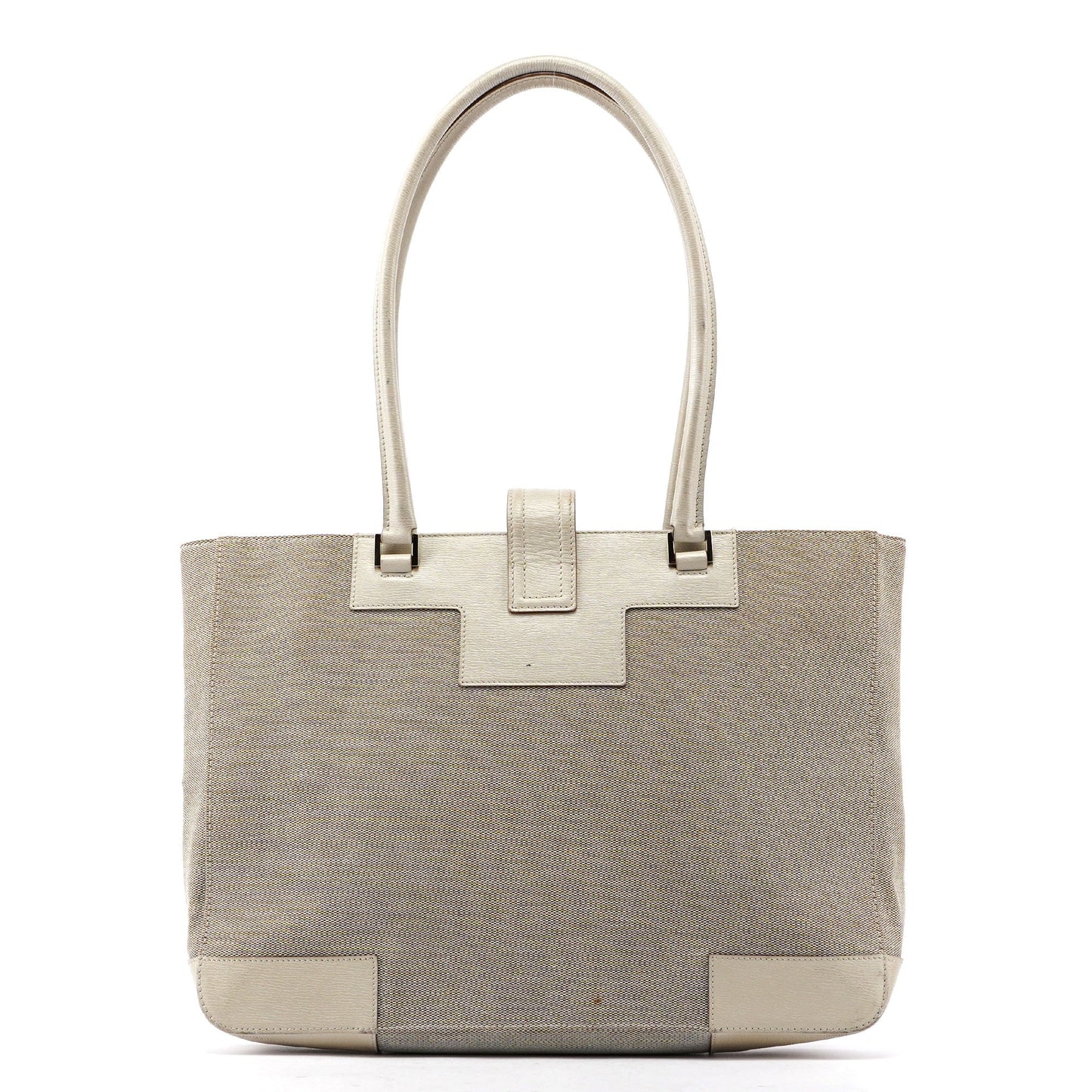 Beige Canvas G Tote