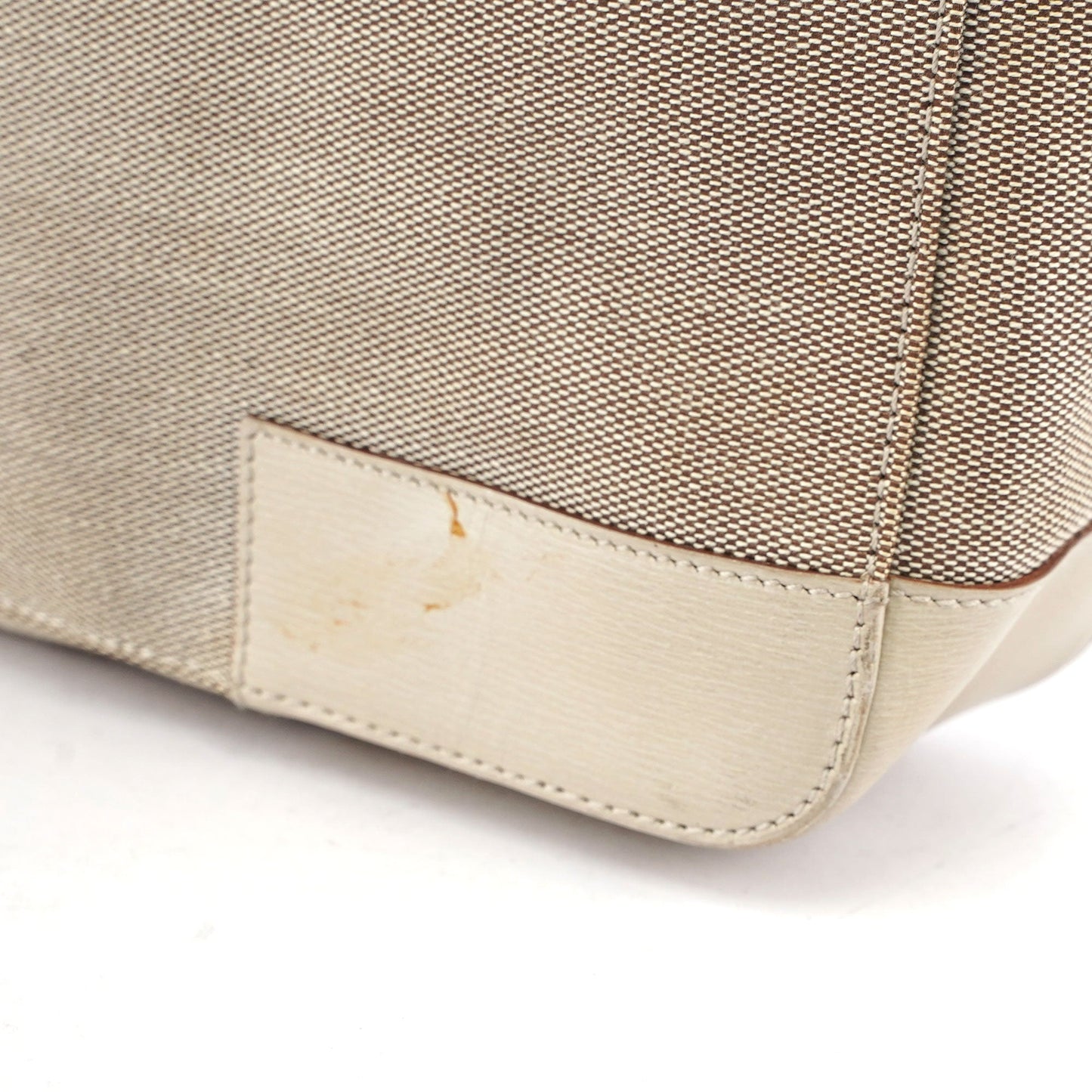 Beige Canvas G Tote