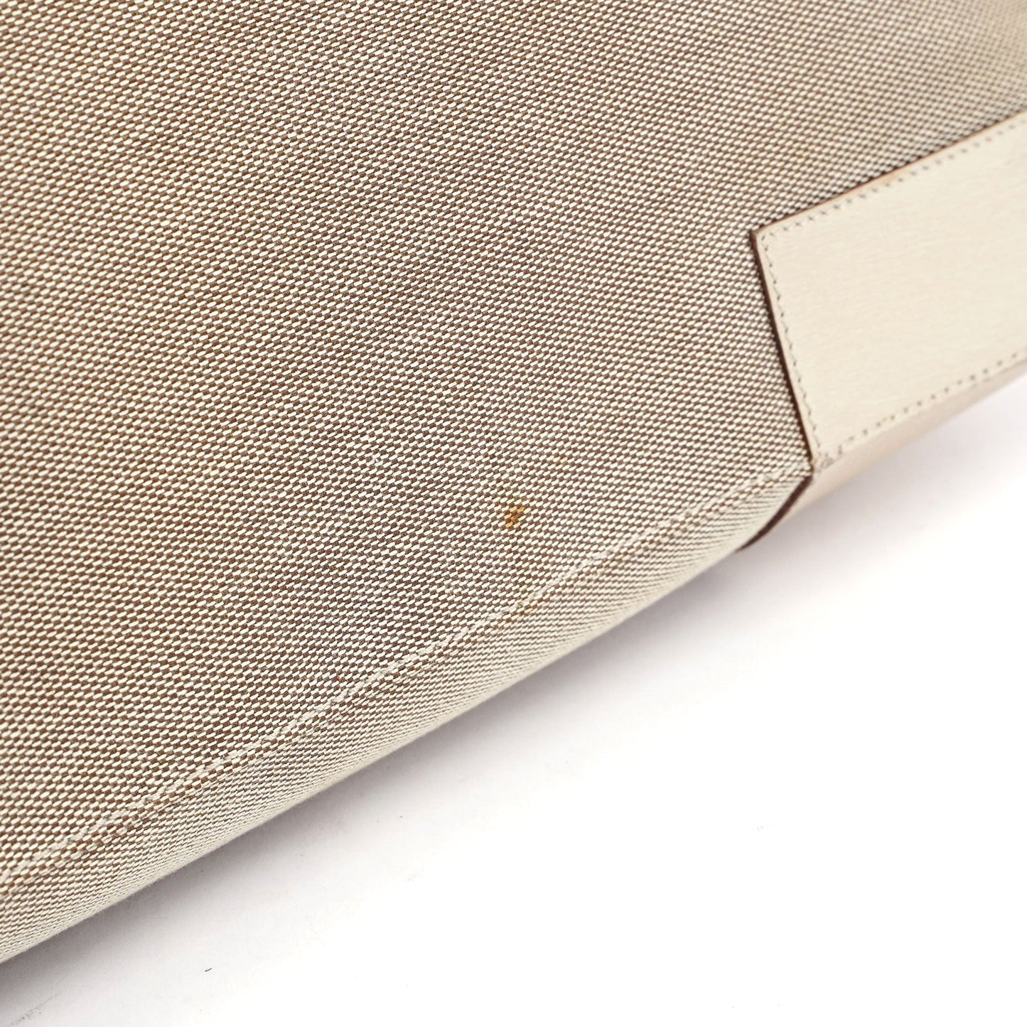 Beige Canvas G Tote
