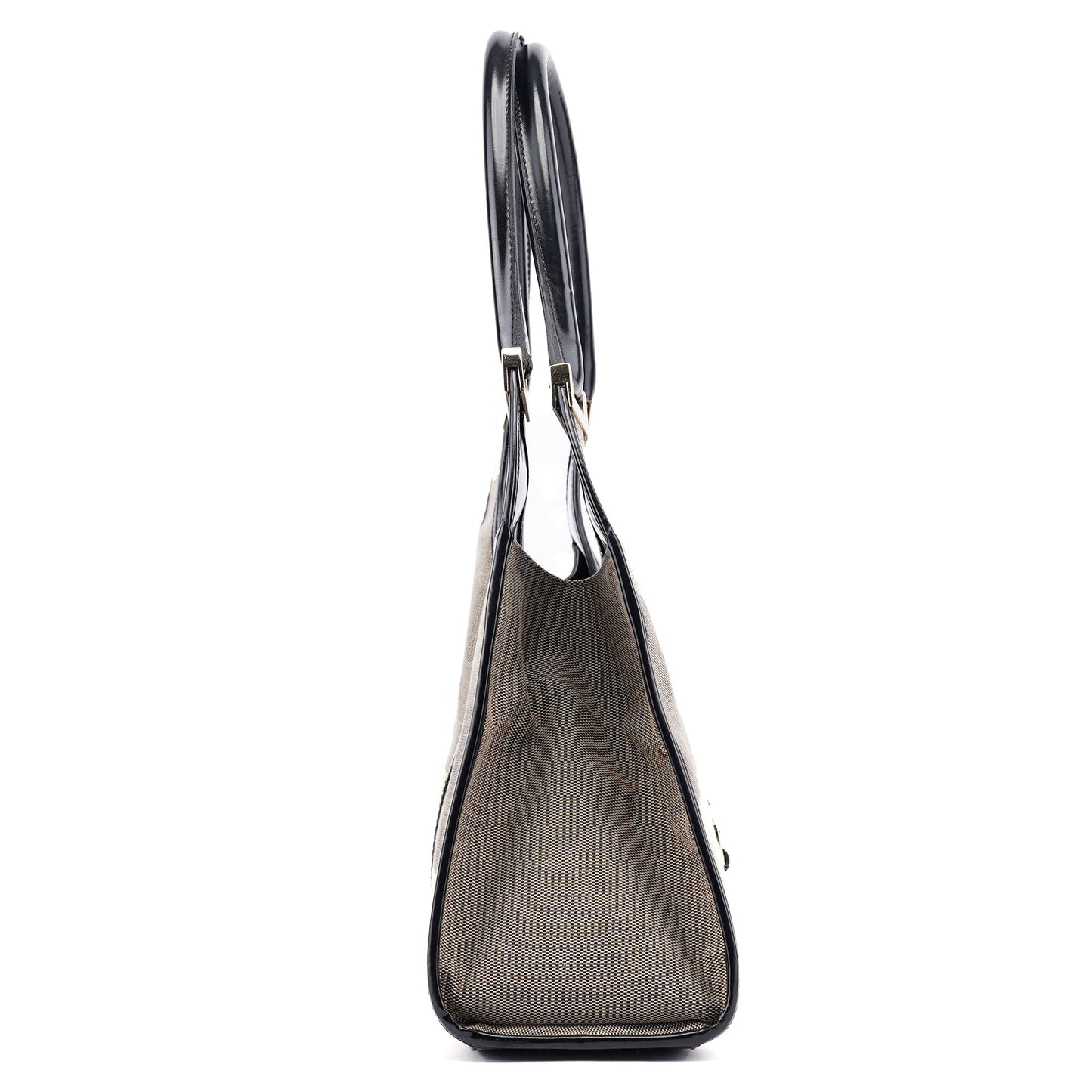 Beige Canvas Jackie Shoulder Bag