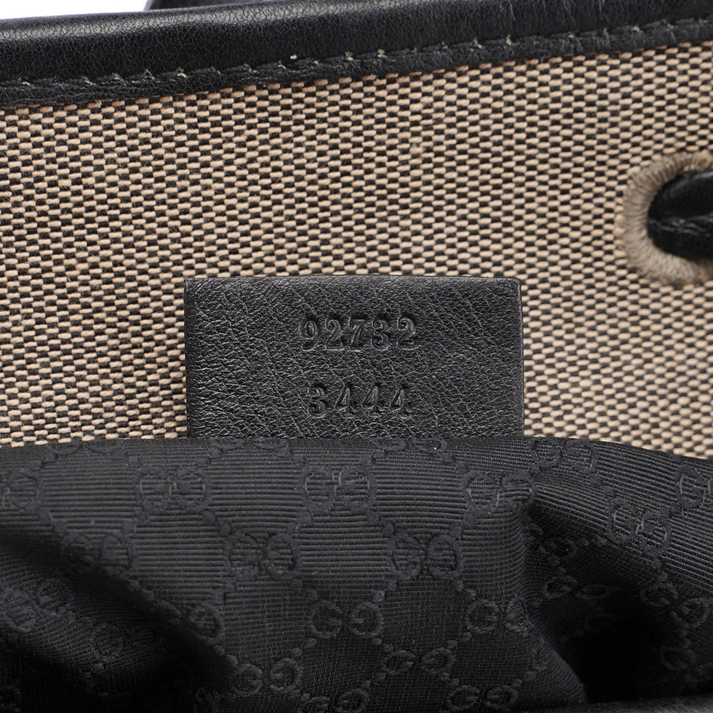 Beige Canvas Jackie Shoulder Bag