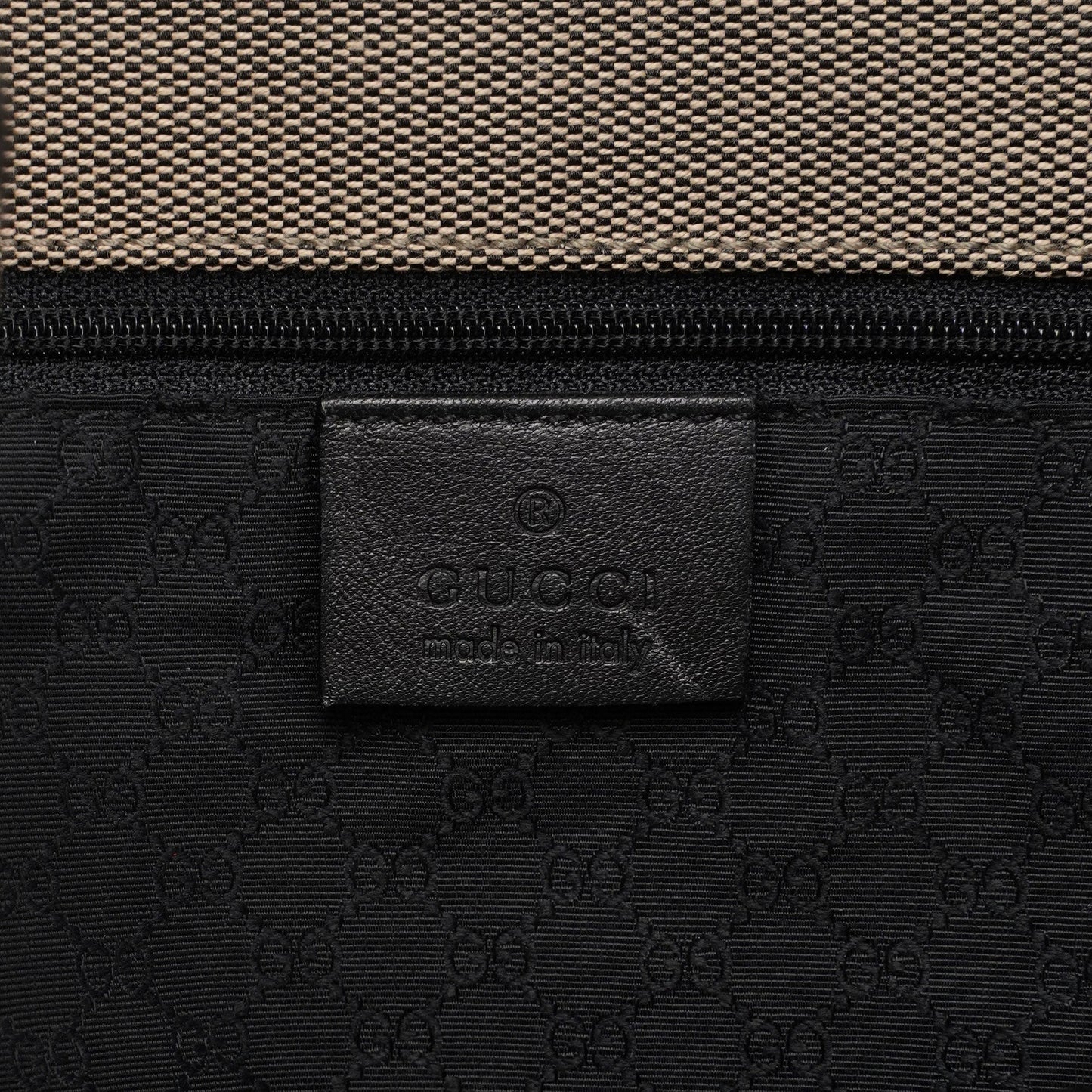 Beige Canvas Jackie Shoulder Bag