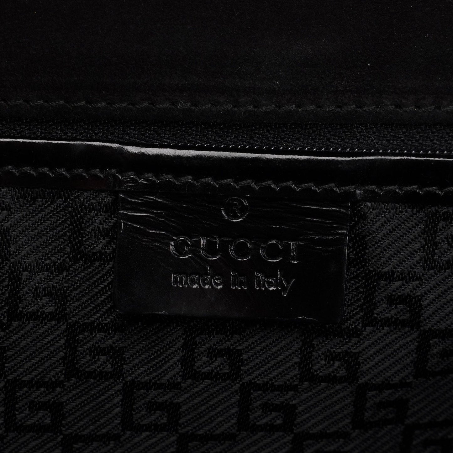 Beige Canvas Keylock Shoulder Bag