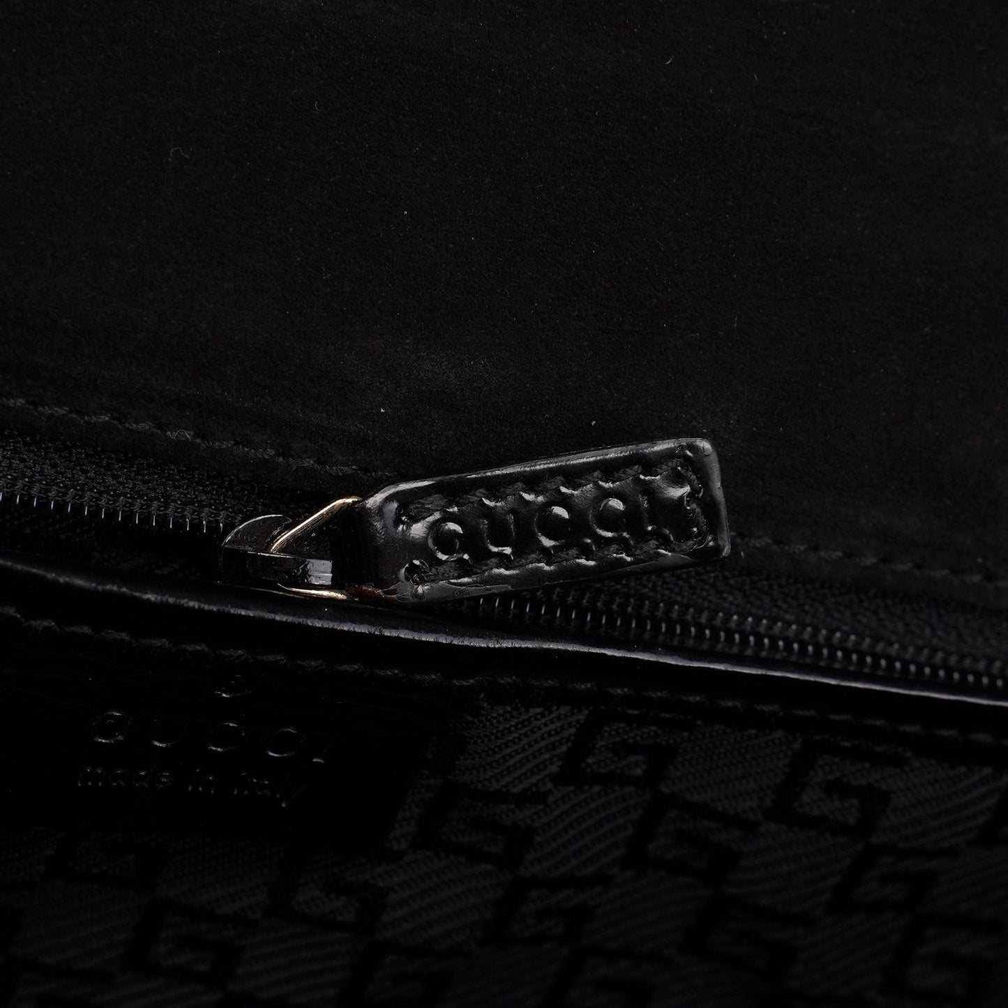 Beige Canvas Keylock Shoulder Bag