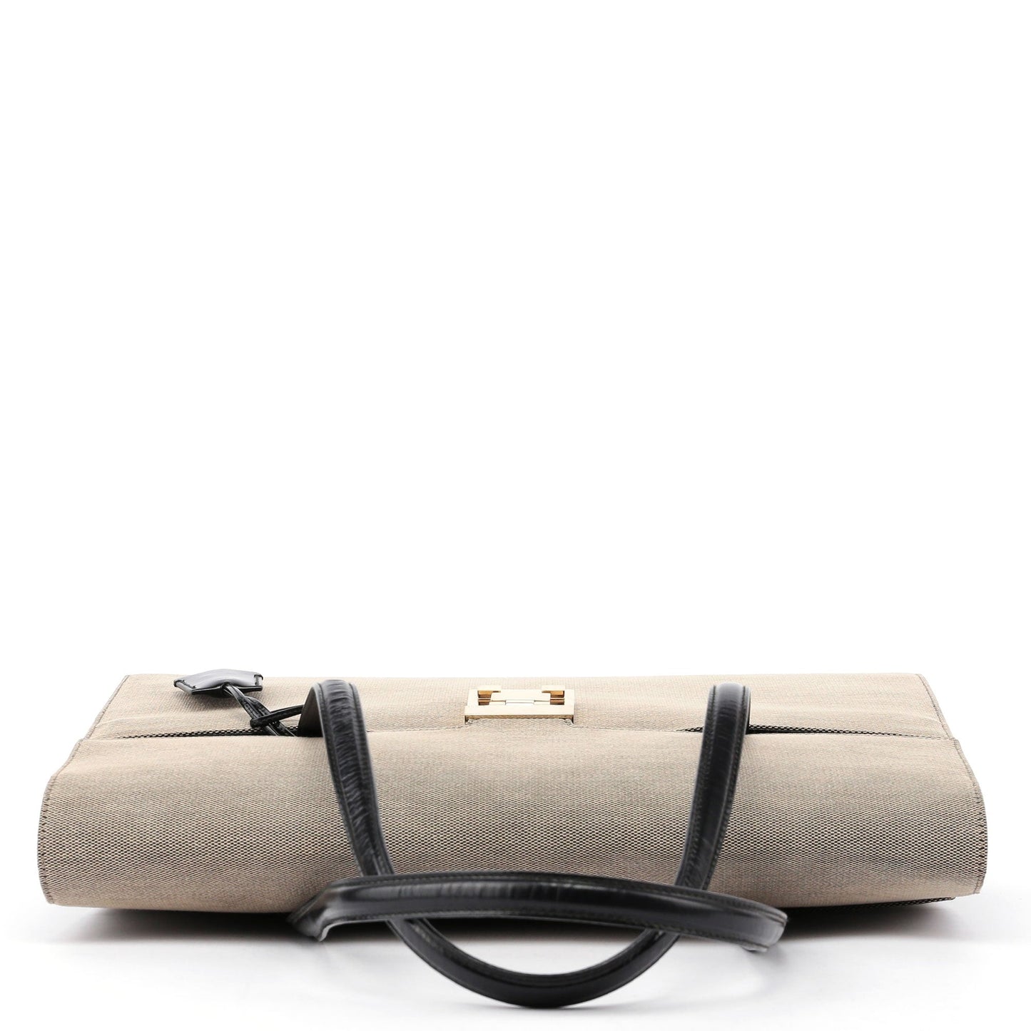 Beige Canvas Keylock Tote