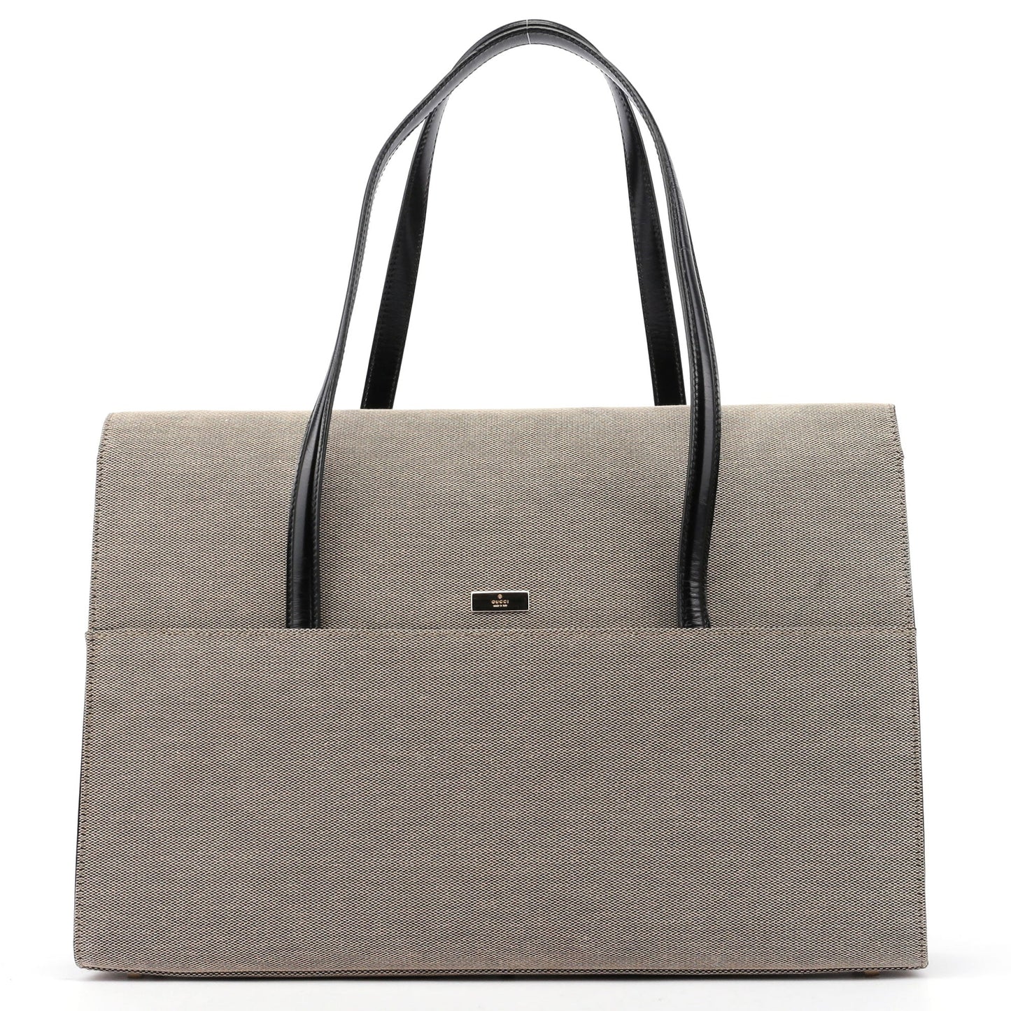 Beige Canvas Keylock Tote