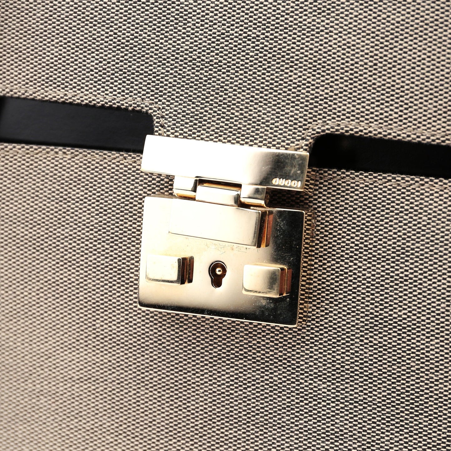 Beige Canvas Keylock Tote