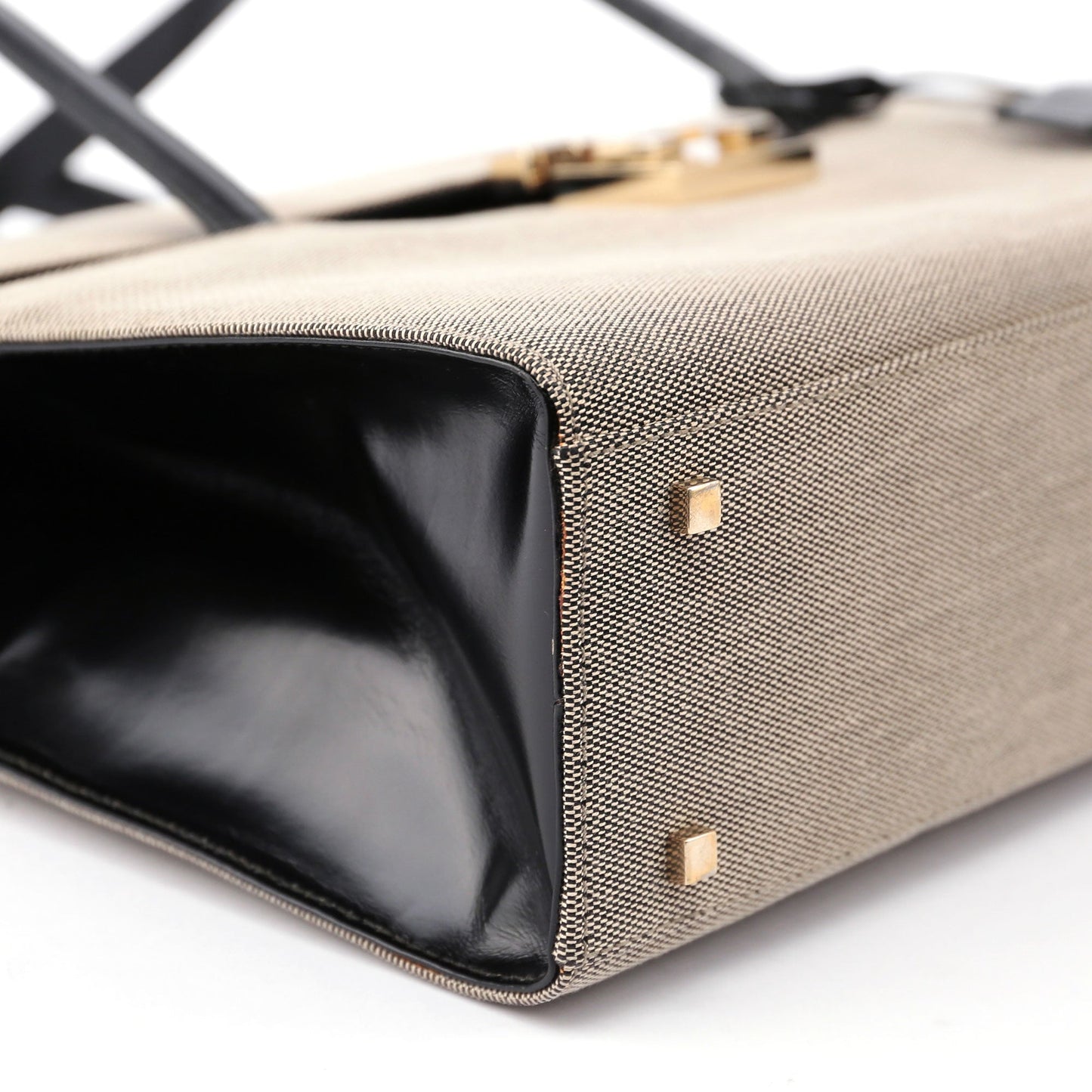 Beige Canvas Keylock Tote