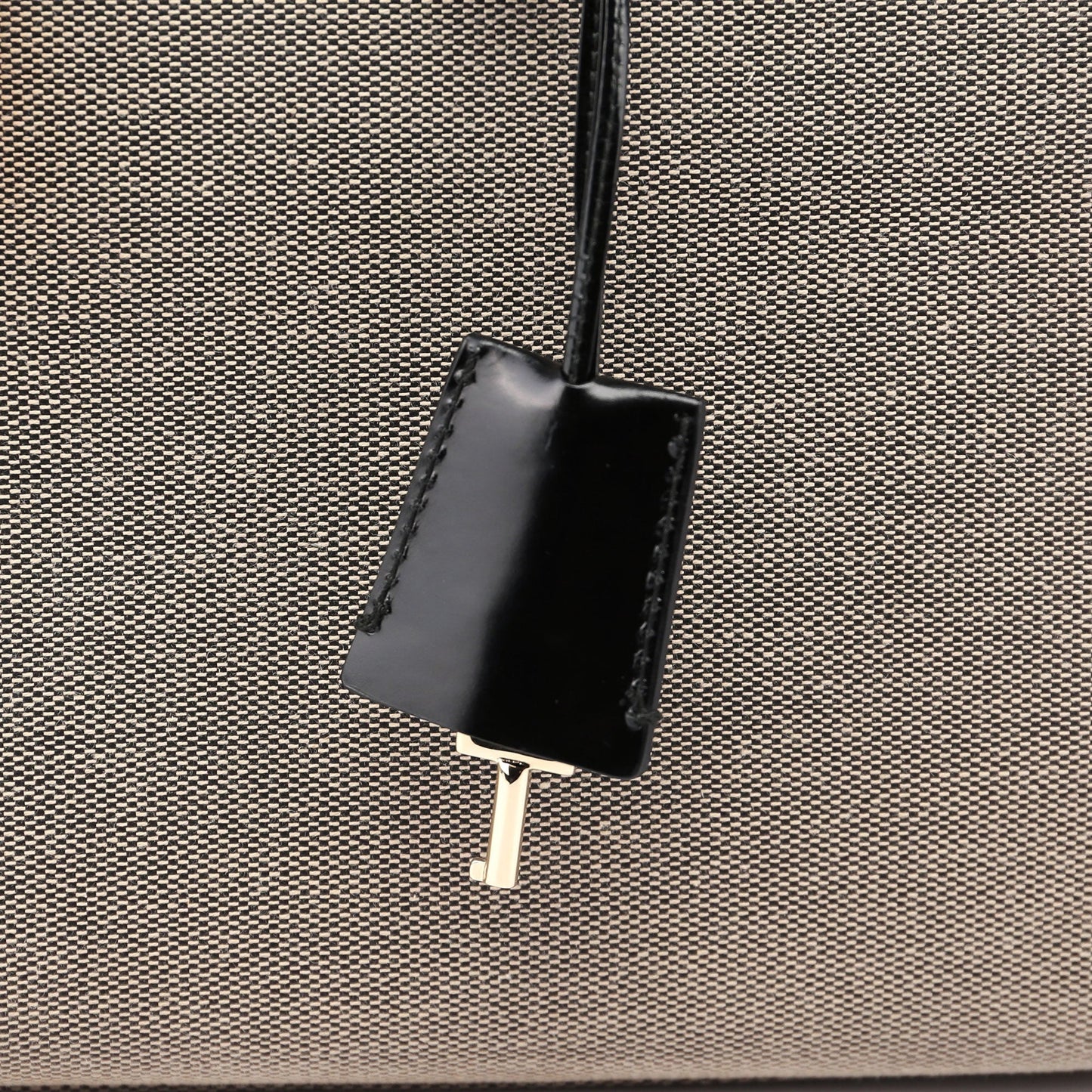 Beige Canvas Keylock Tote