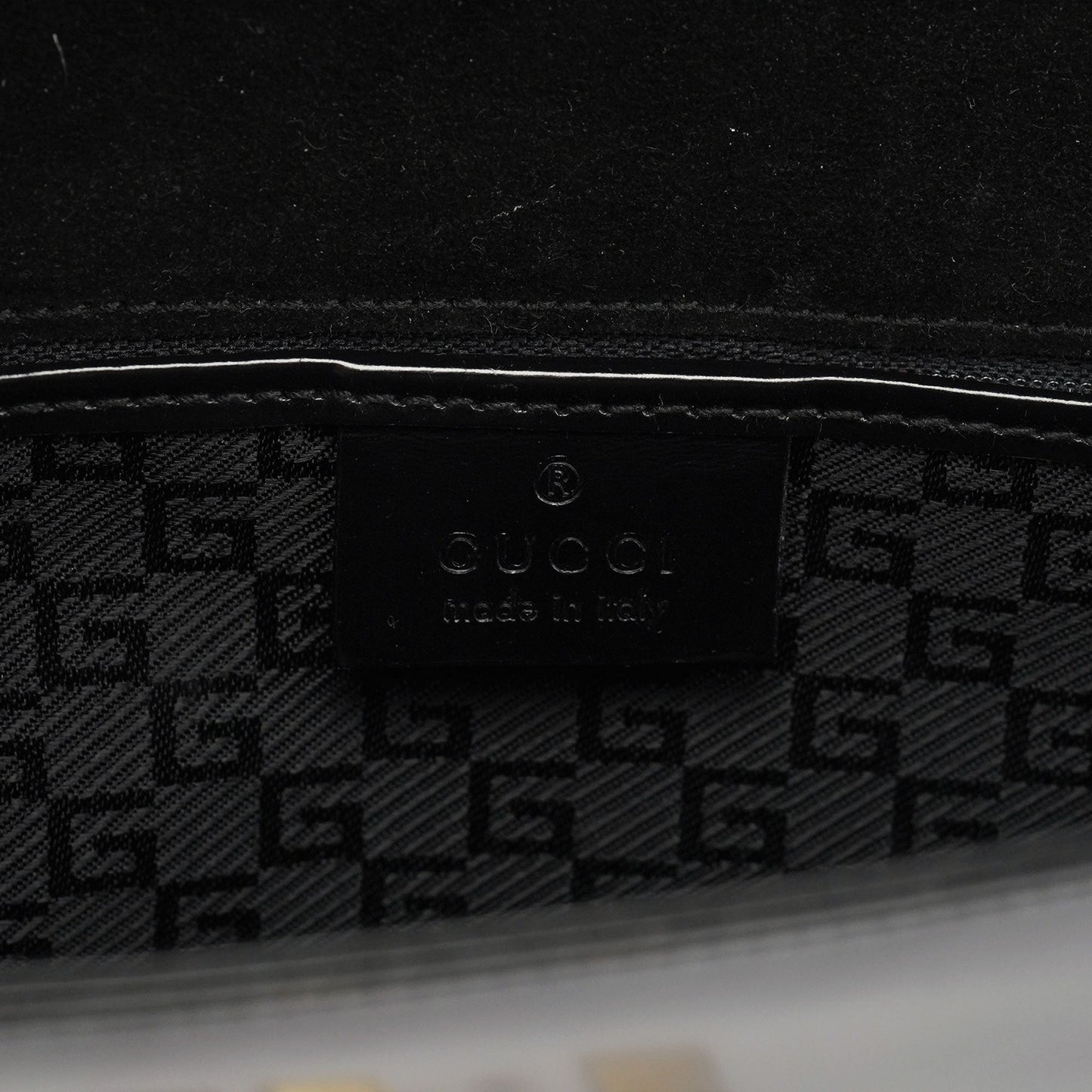 Beige Canvas Lady Lock Shoulder Bag