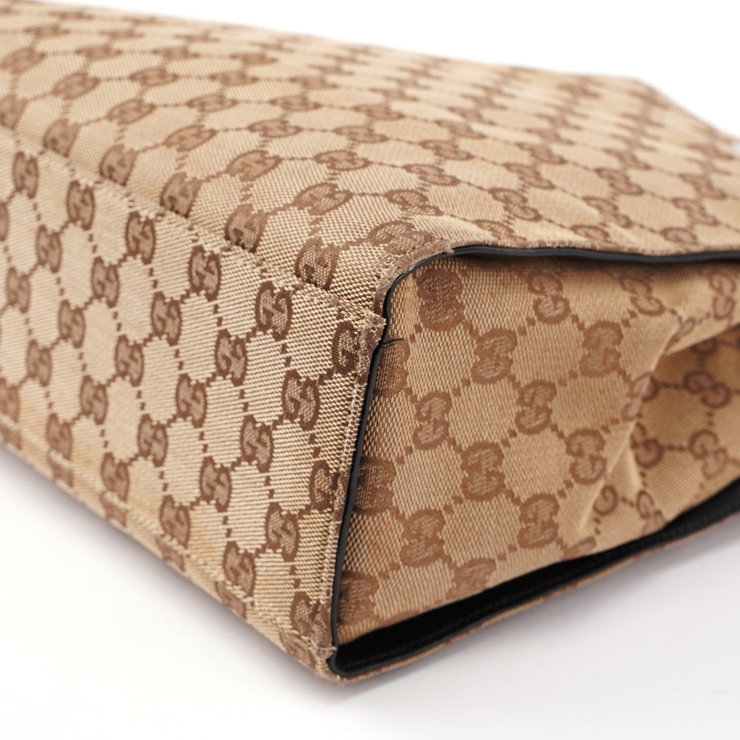 Beige GG Bamboo 2-Way Tote