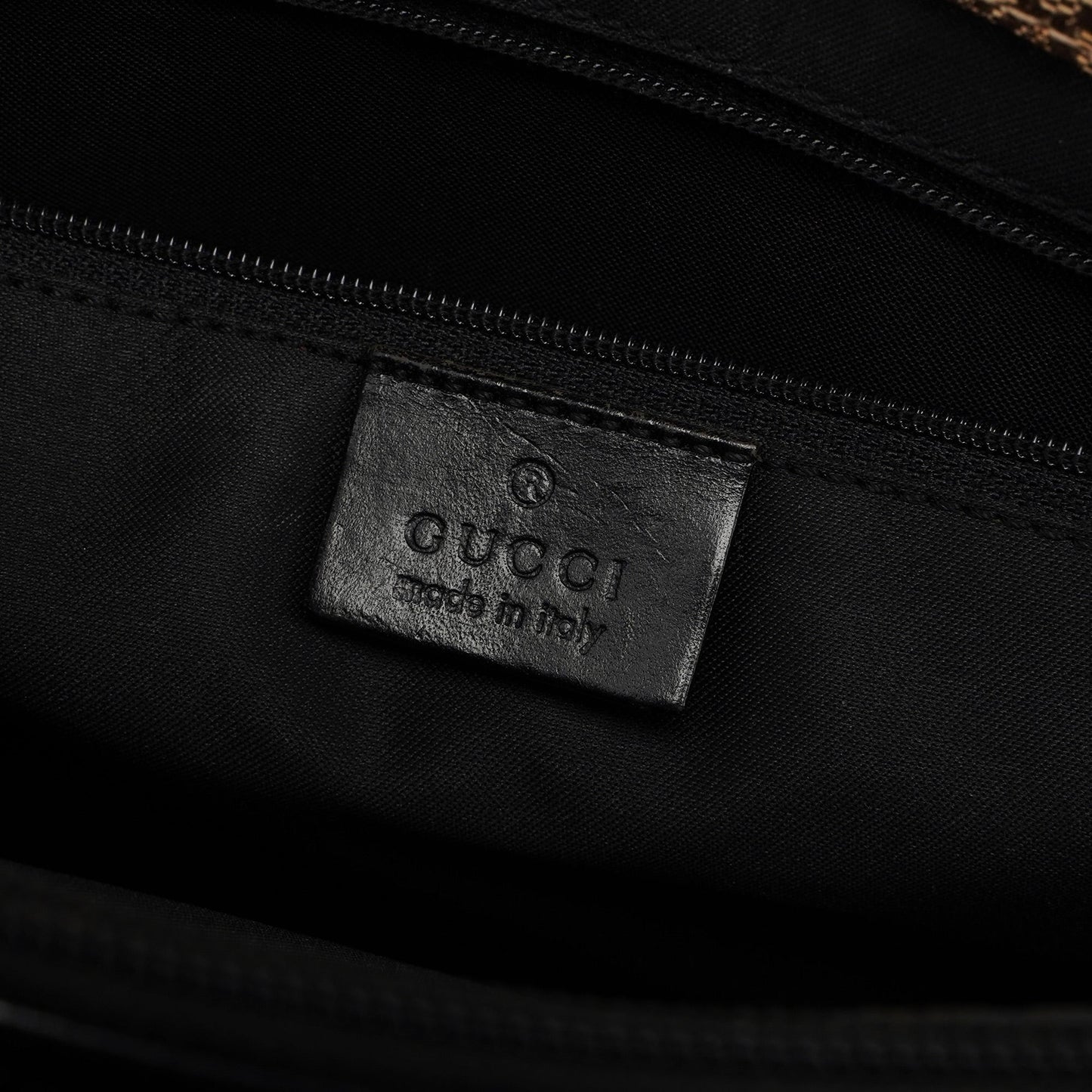 Beige GG Bamboo 2-Way Tote