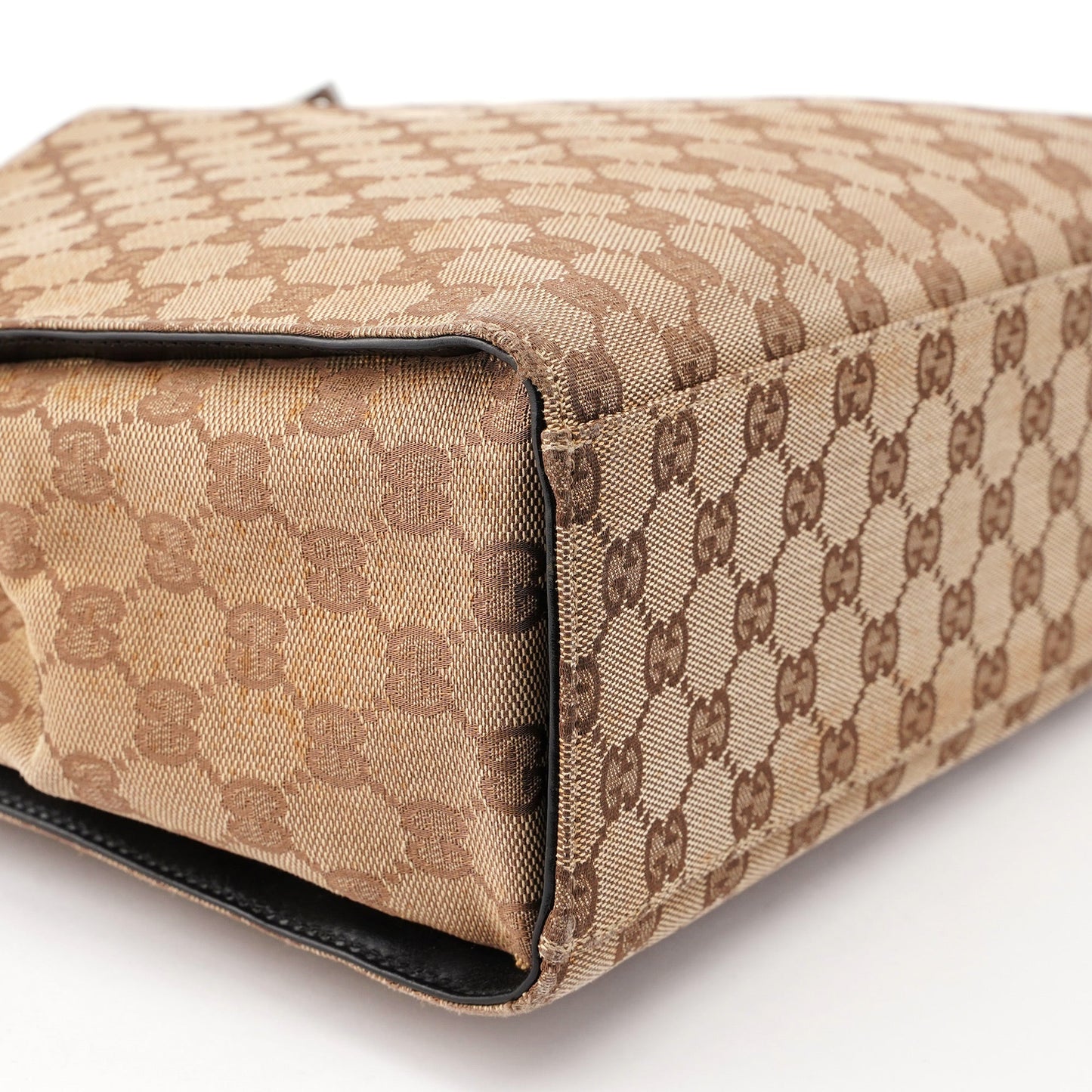 Beige GG Bamboo 2-Way Tote