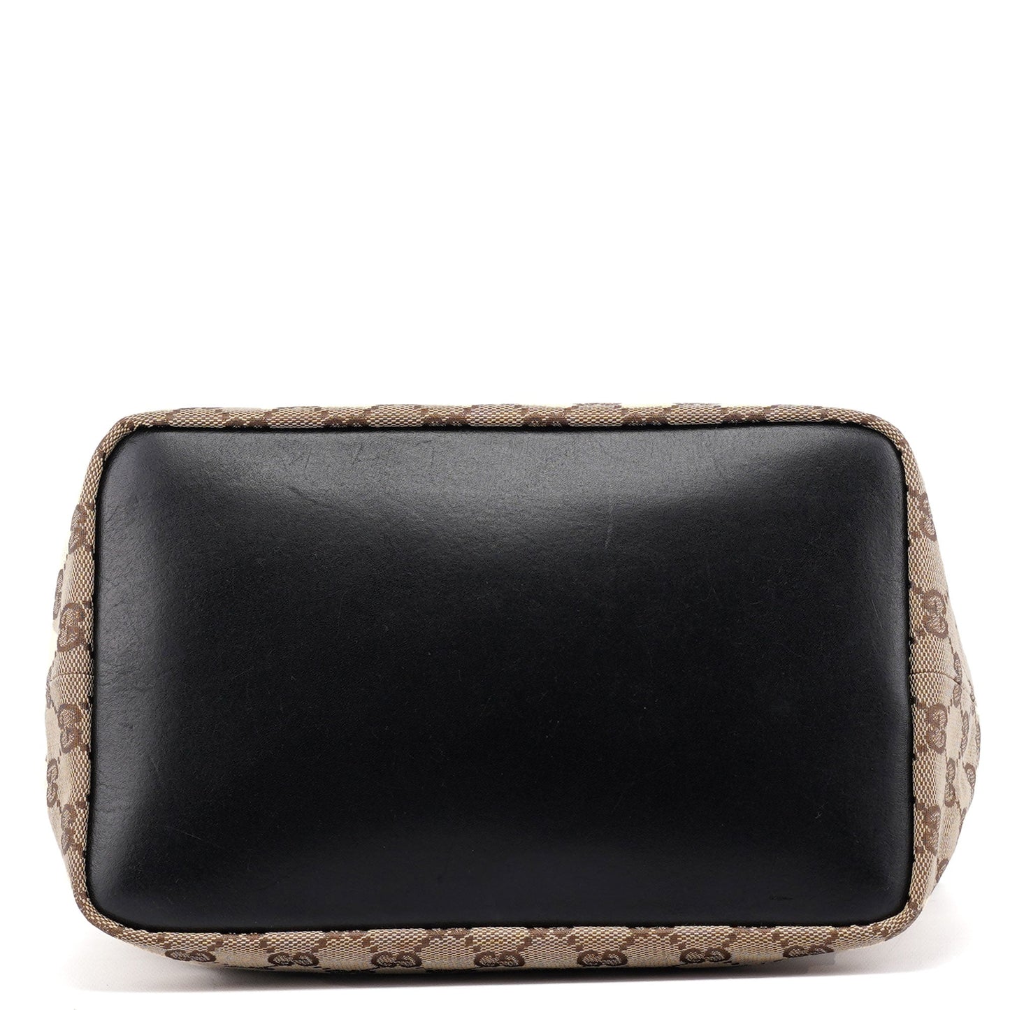 Beige GG Bamboo Shoulder Bag