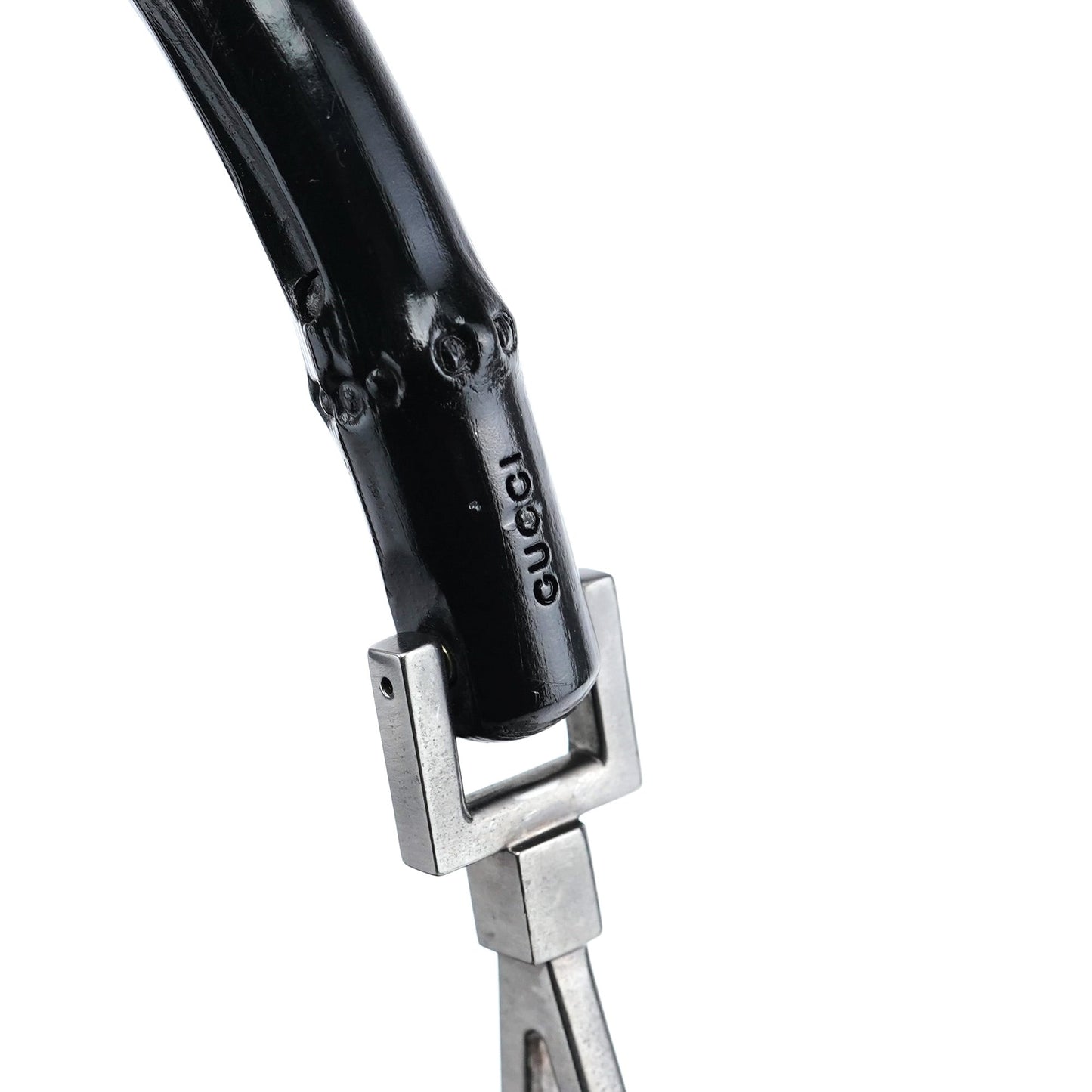 Beige GG Bamboo Shoulder Bag