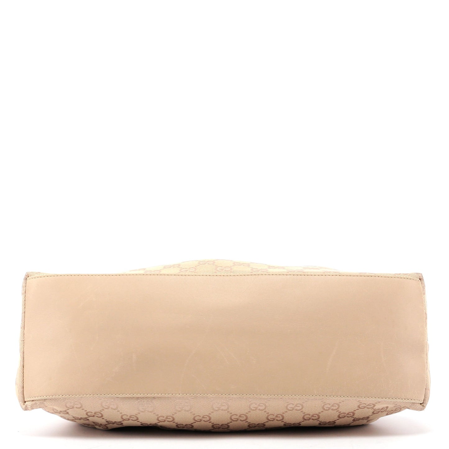 Beige GG Bamboo Top Handle Bag