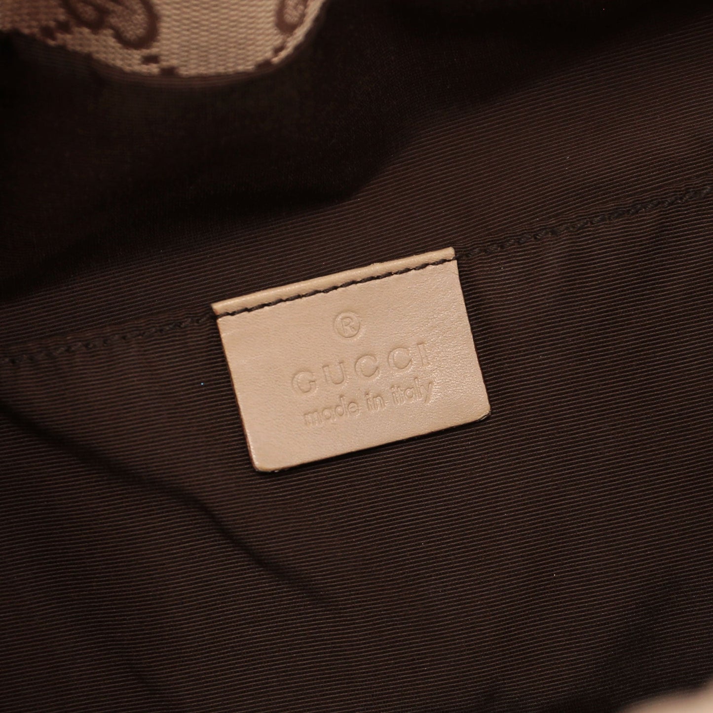 Beige GG Bamboo Top Handle Bag