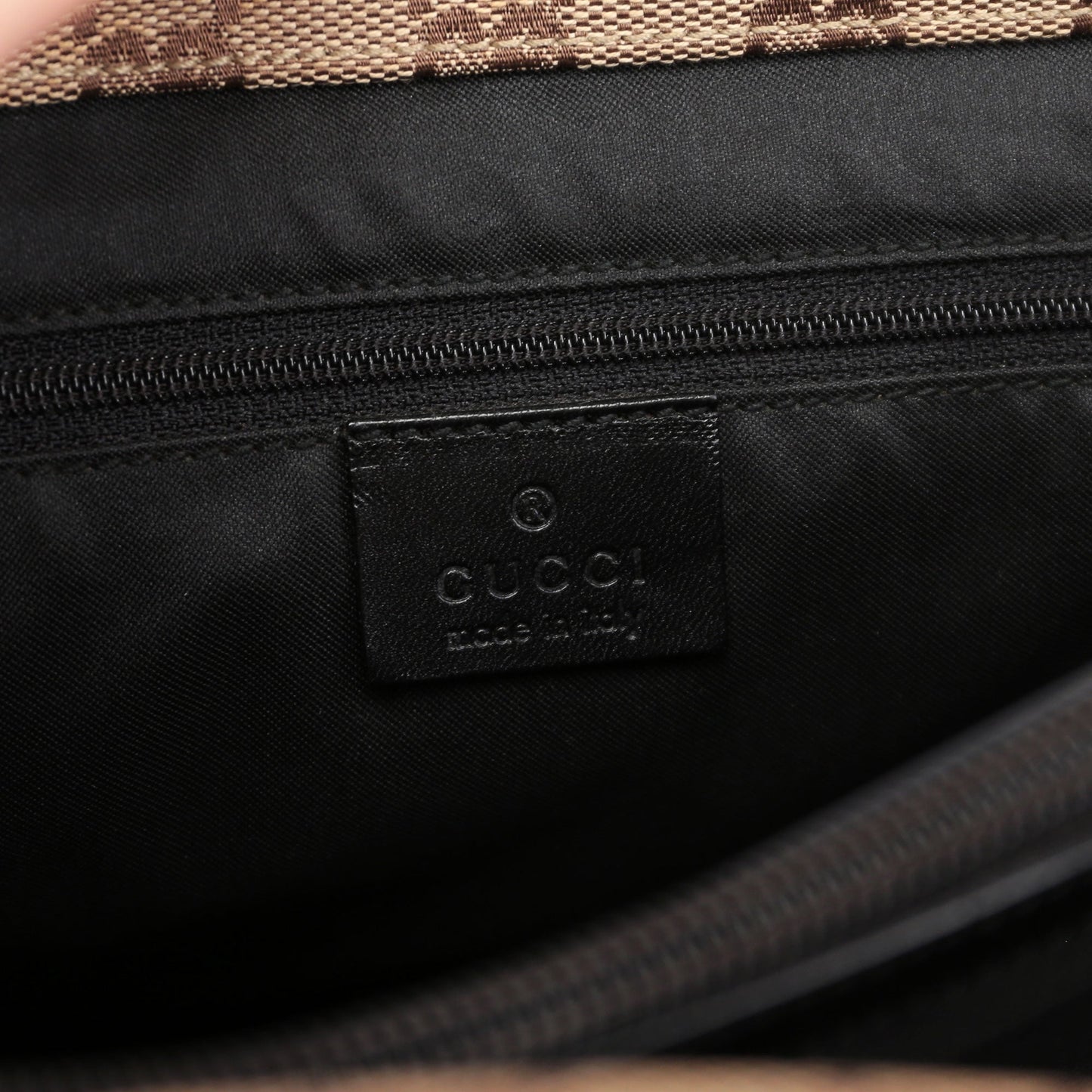 Beige GG Bamboo Tote Bag