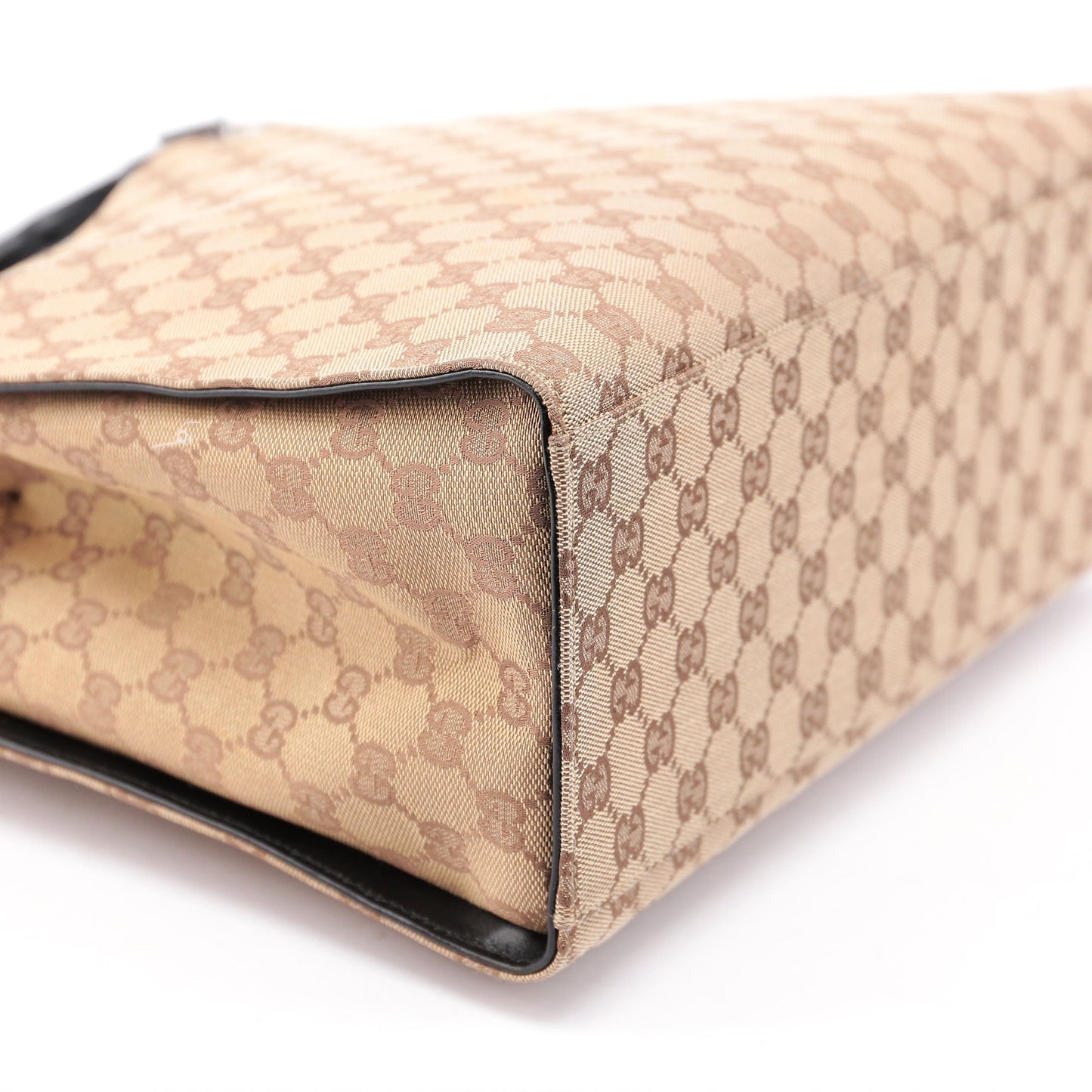 Beige GG Bamboo Tote Bag