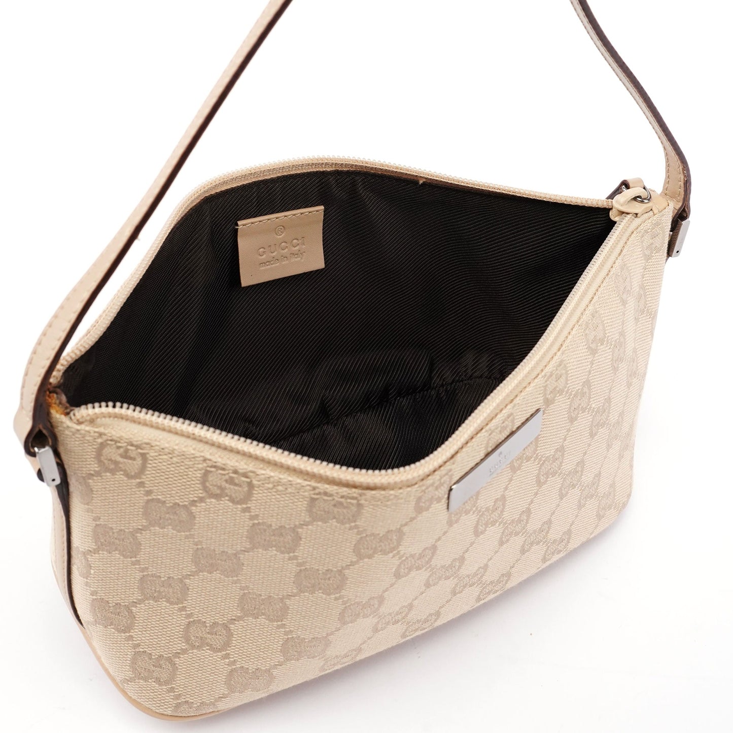 Beige GG Boat Pochette