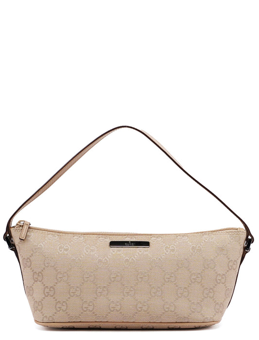 Beige GG Boat Pochette