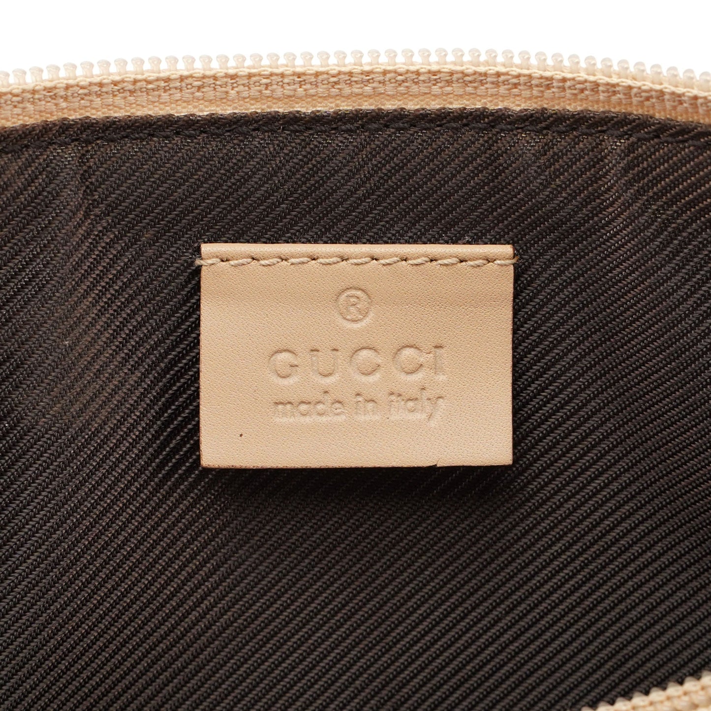 Beige GG Boat Pochette