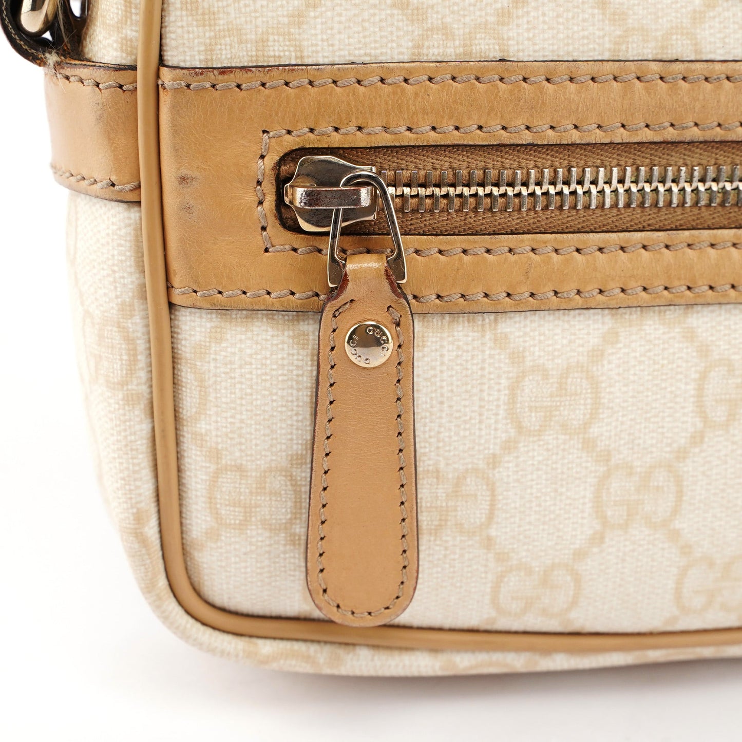 Beige GG Crossbody Bag