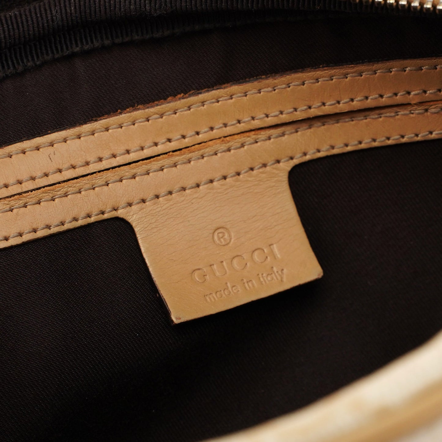 Beige GG Crossbody Bag