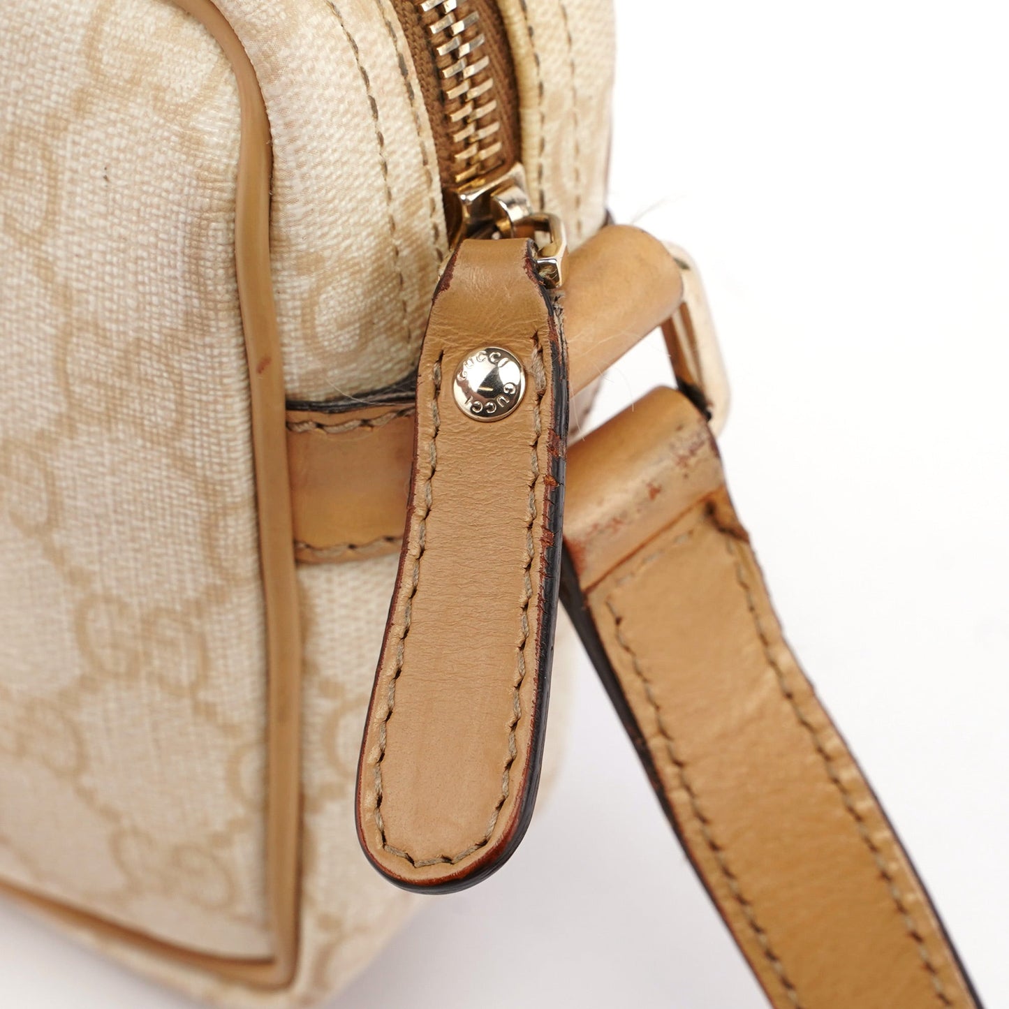 Beige GG Crossbody Bag
