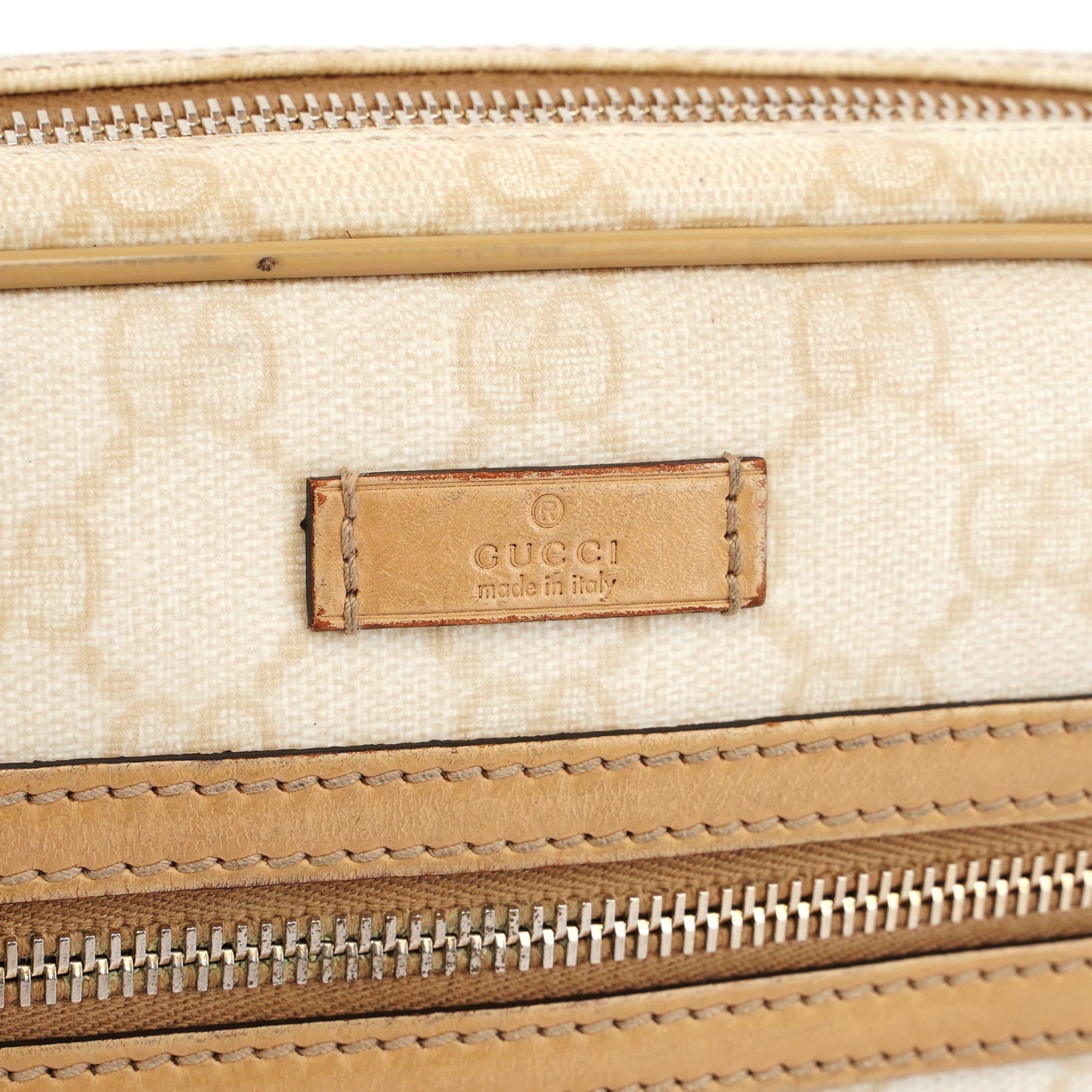 Beige GG Crossbody Bag