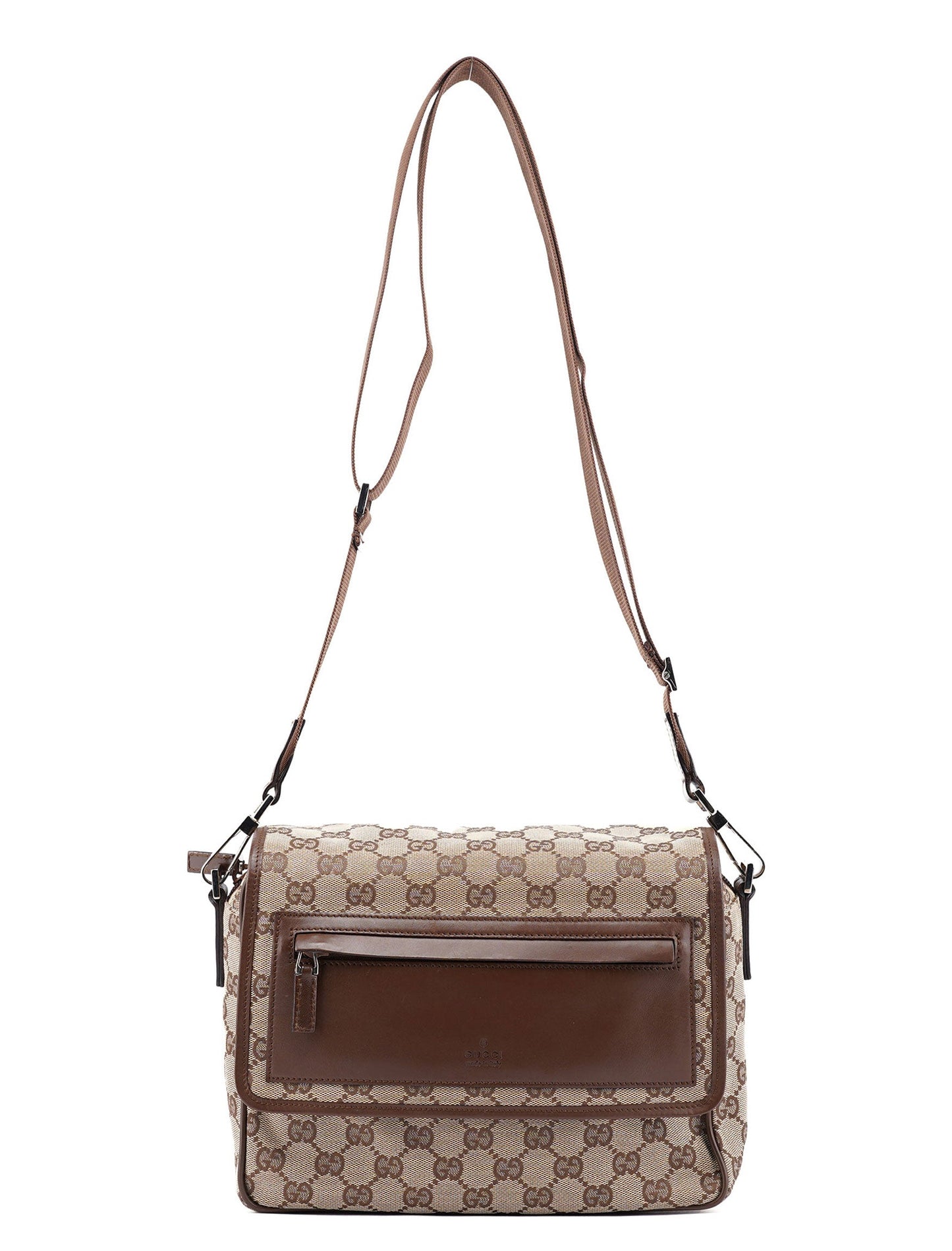 Beige GG Crossbody Bag