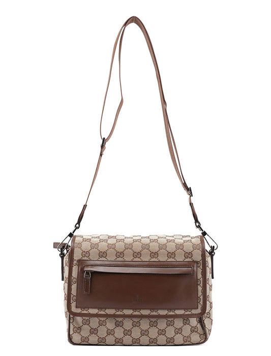 Beige GG Crossbody Bag