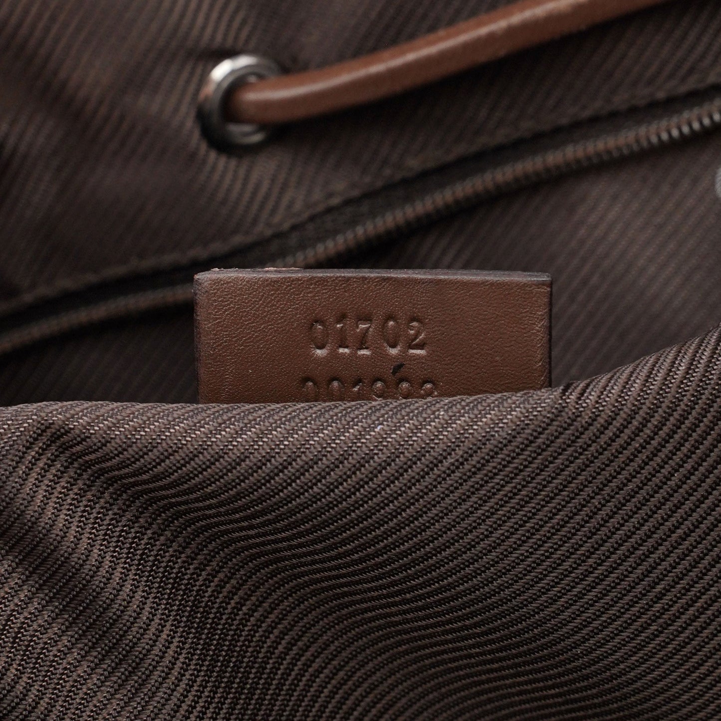 Beige GG Drawstring Tote