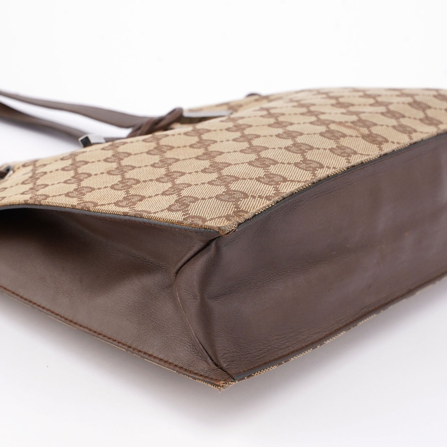 Beige GG Drawstring Tote