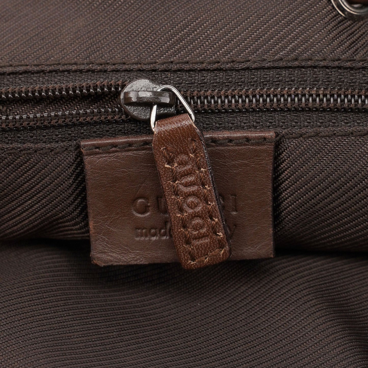 Beige GG Drawstring Tote