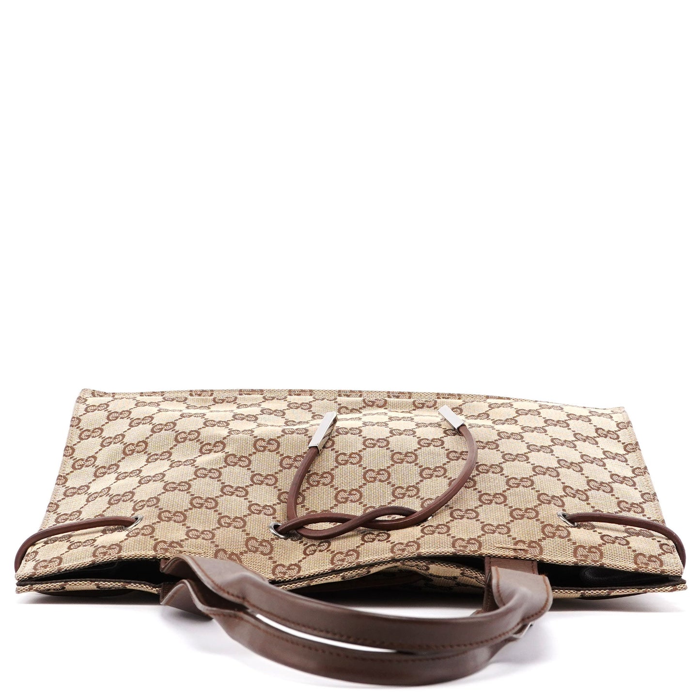 Beige GG Drawstring Tote