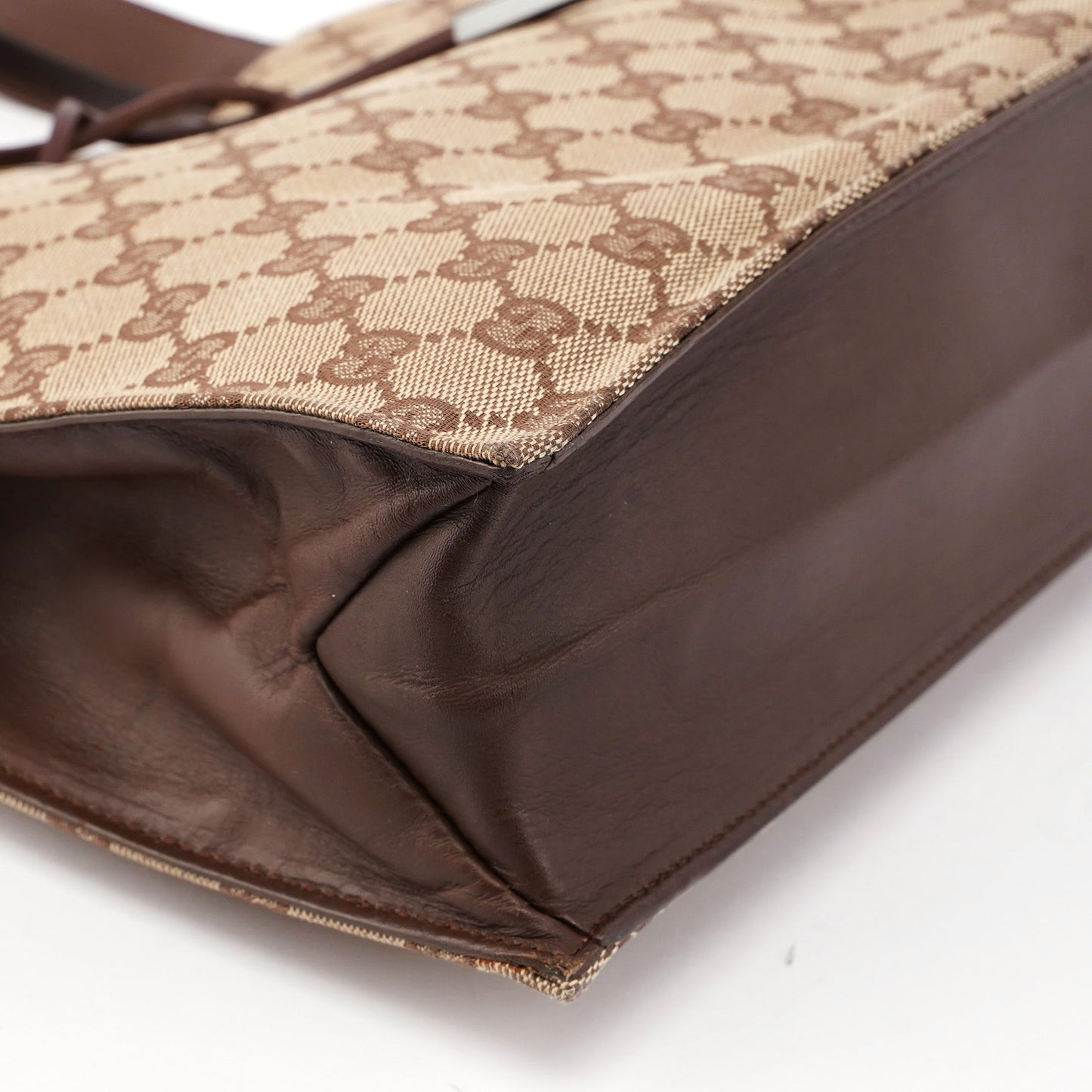 Beige GG Drawstring Tote