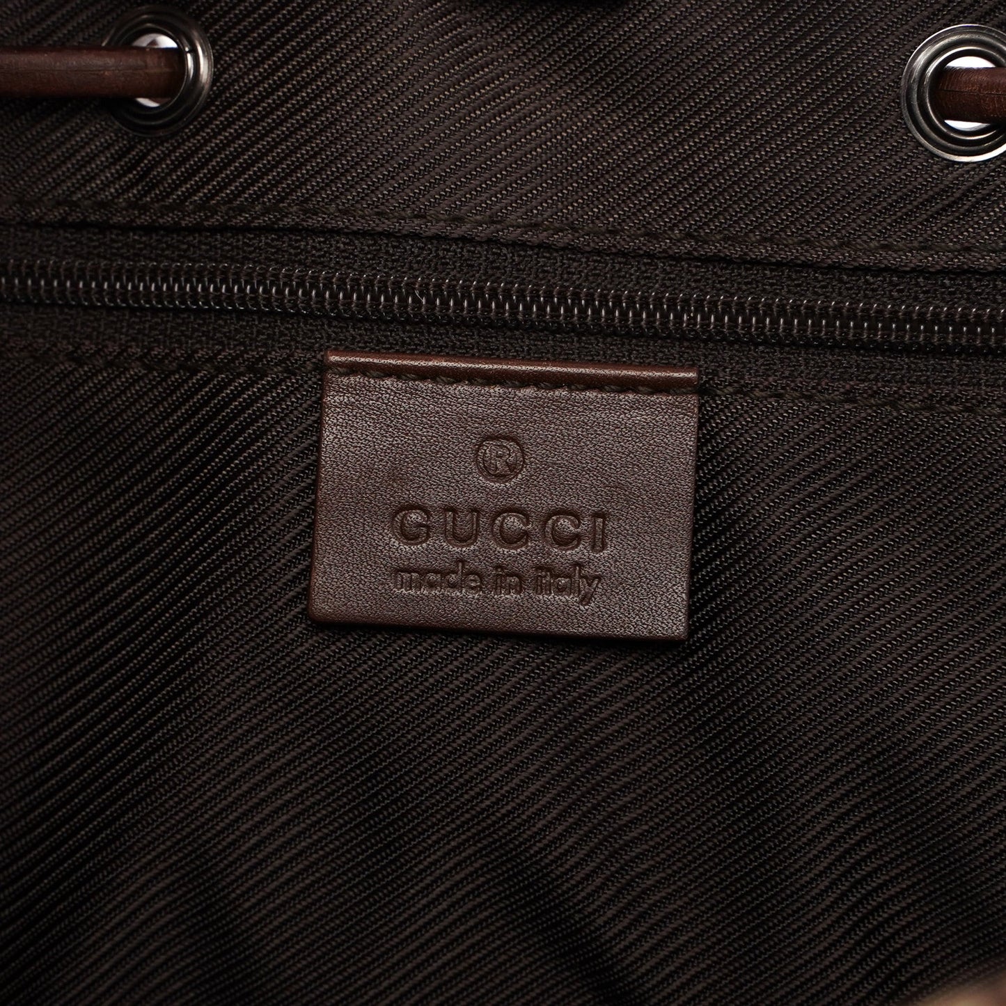 Beige GG Drawstring Tote