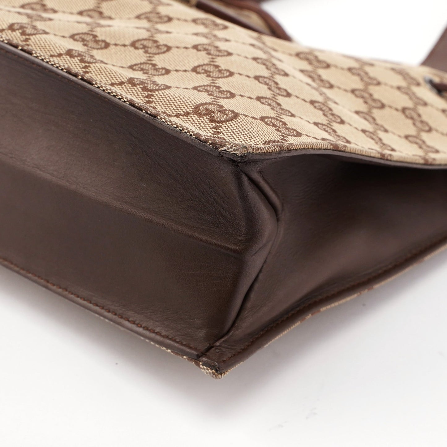 Beige GG Drawstring Tote