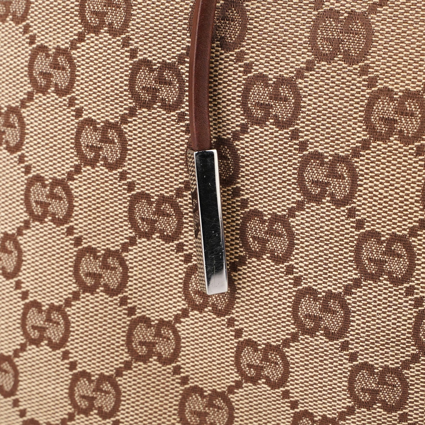 Beige GG Drawstring Tote