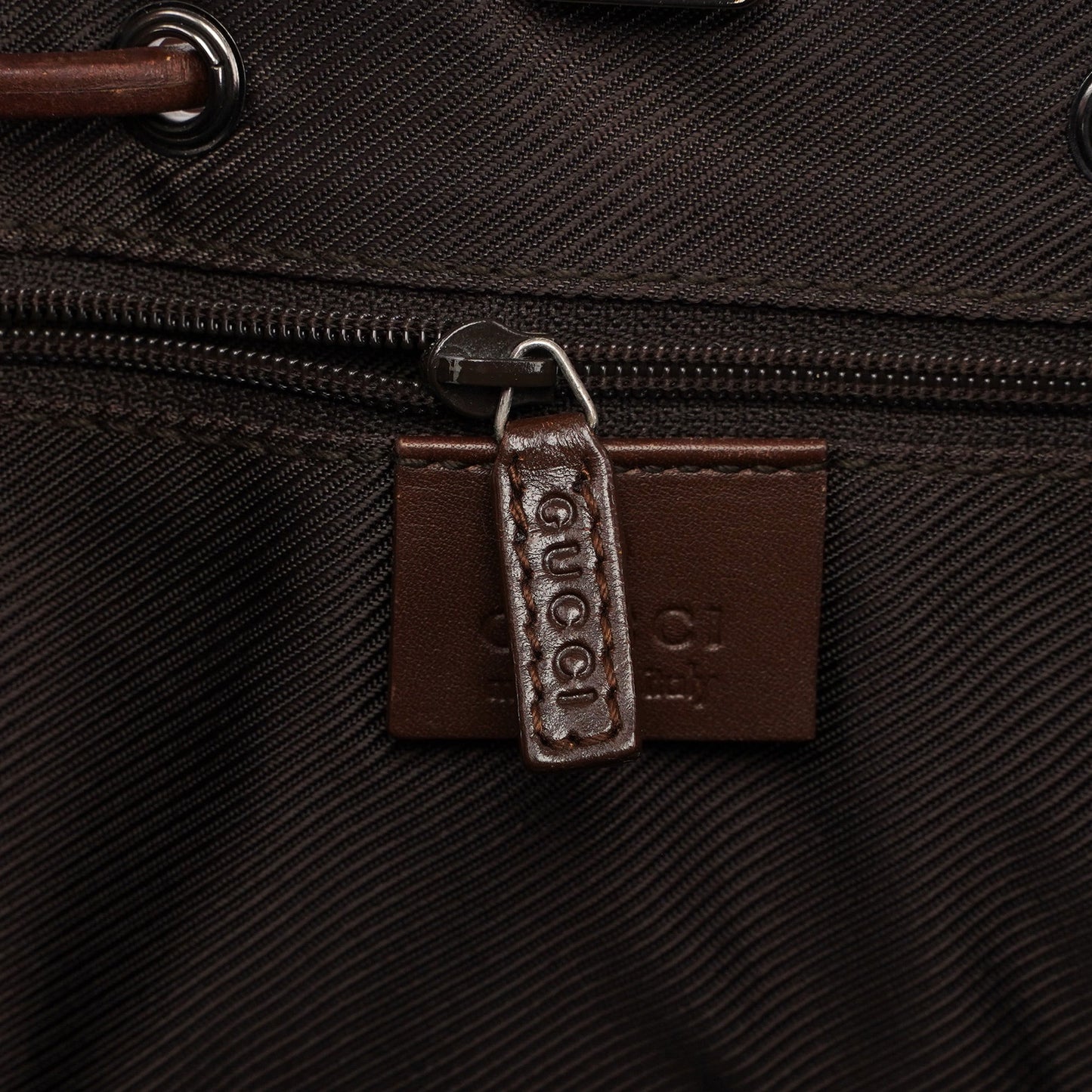 Beige GG Drawstring Tote